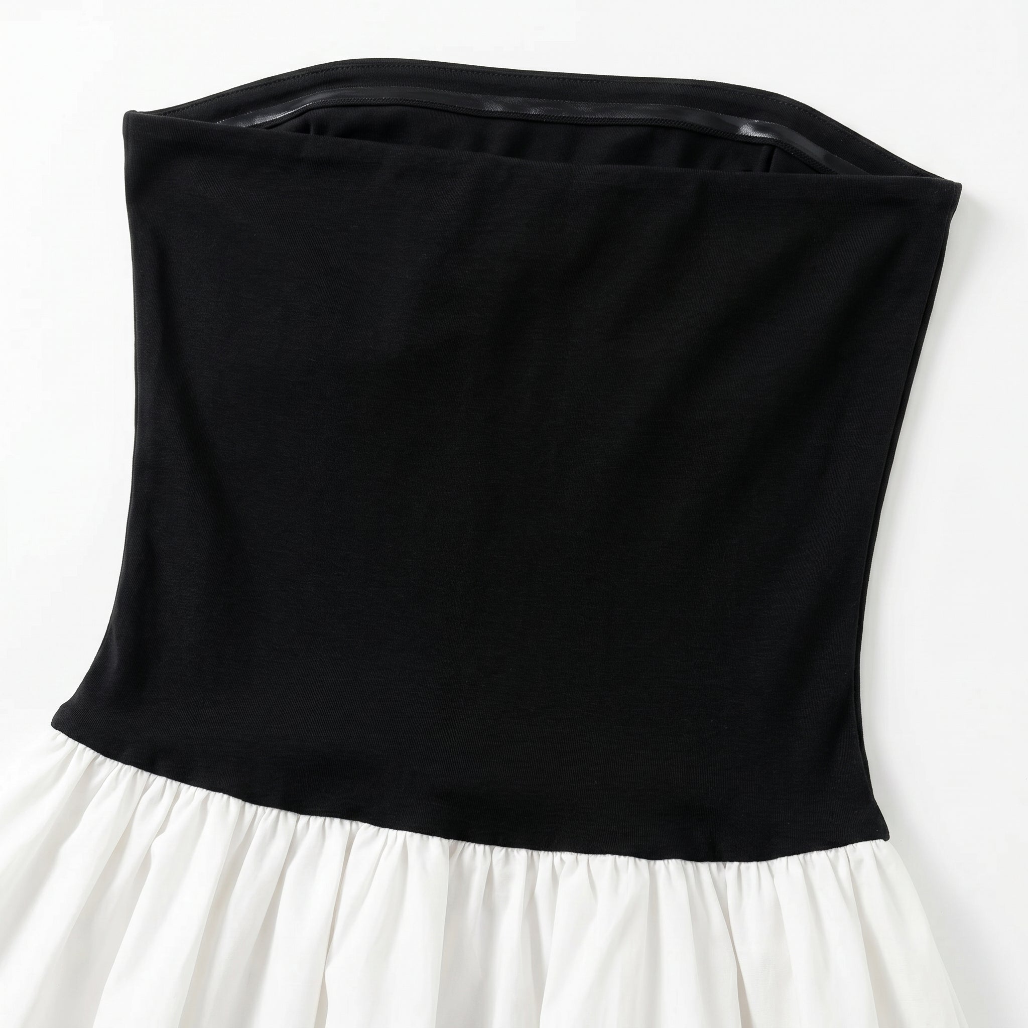 Natalia - Women's Strapless Party Mini Dress with Pleated Skirt - Mini Dress - Black - Taylor & Bennett