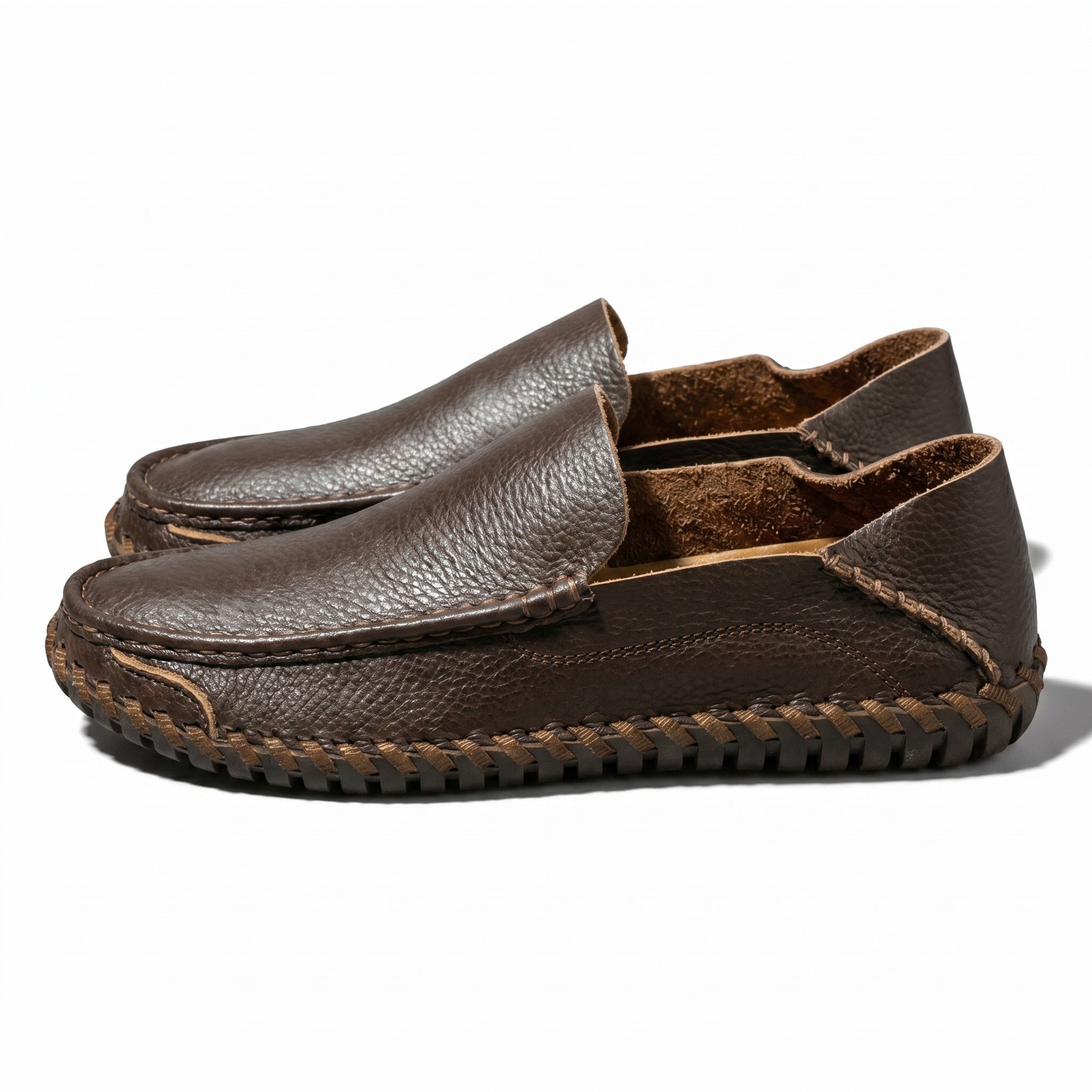 Nathan - Men's Orthopaedic Formal Loafers - Loafers - Dark Brown - Taylor & Bennett