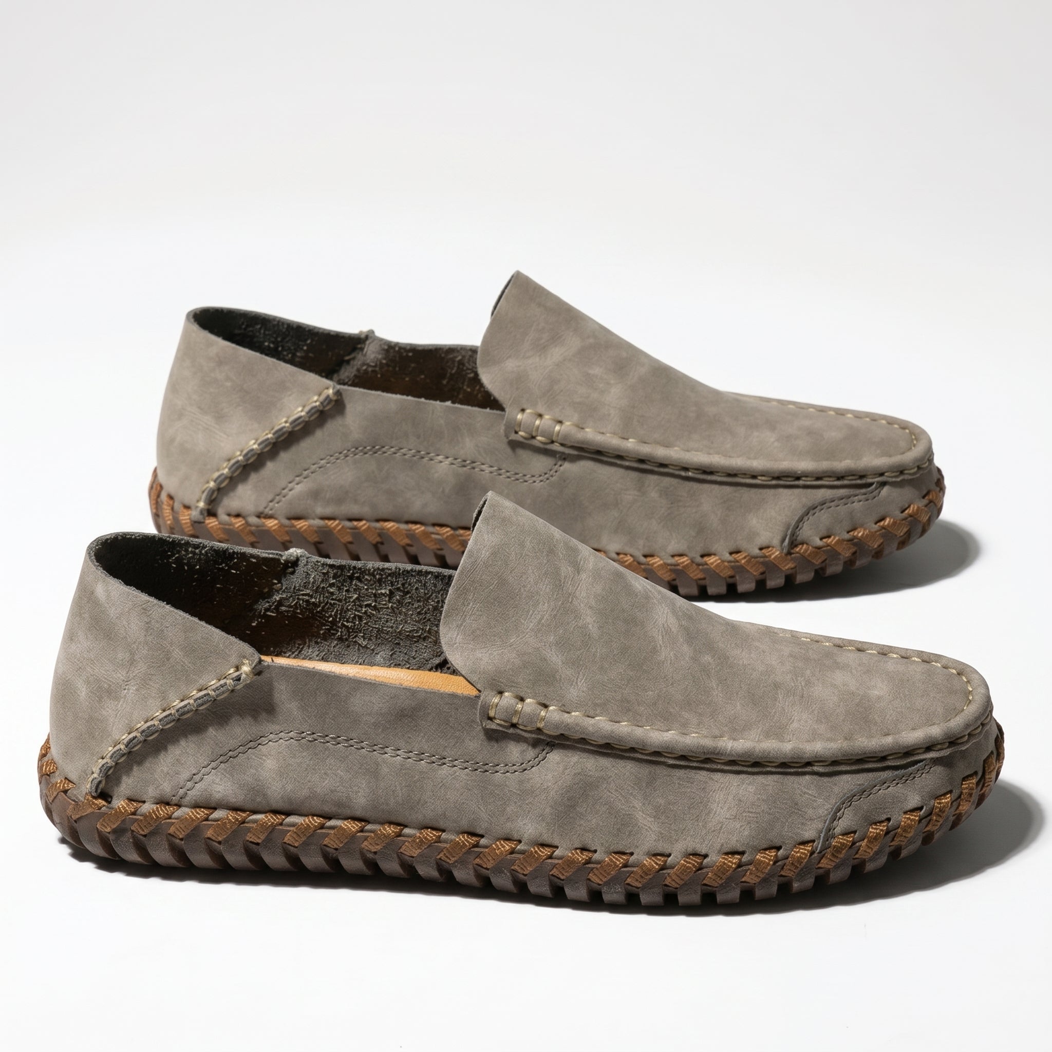 Nathan - Men's Orthopaedic Formal Loafers - Loafers - Beige - Taylor & Bennett