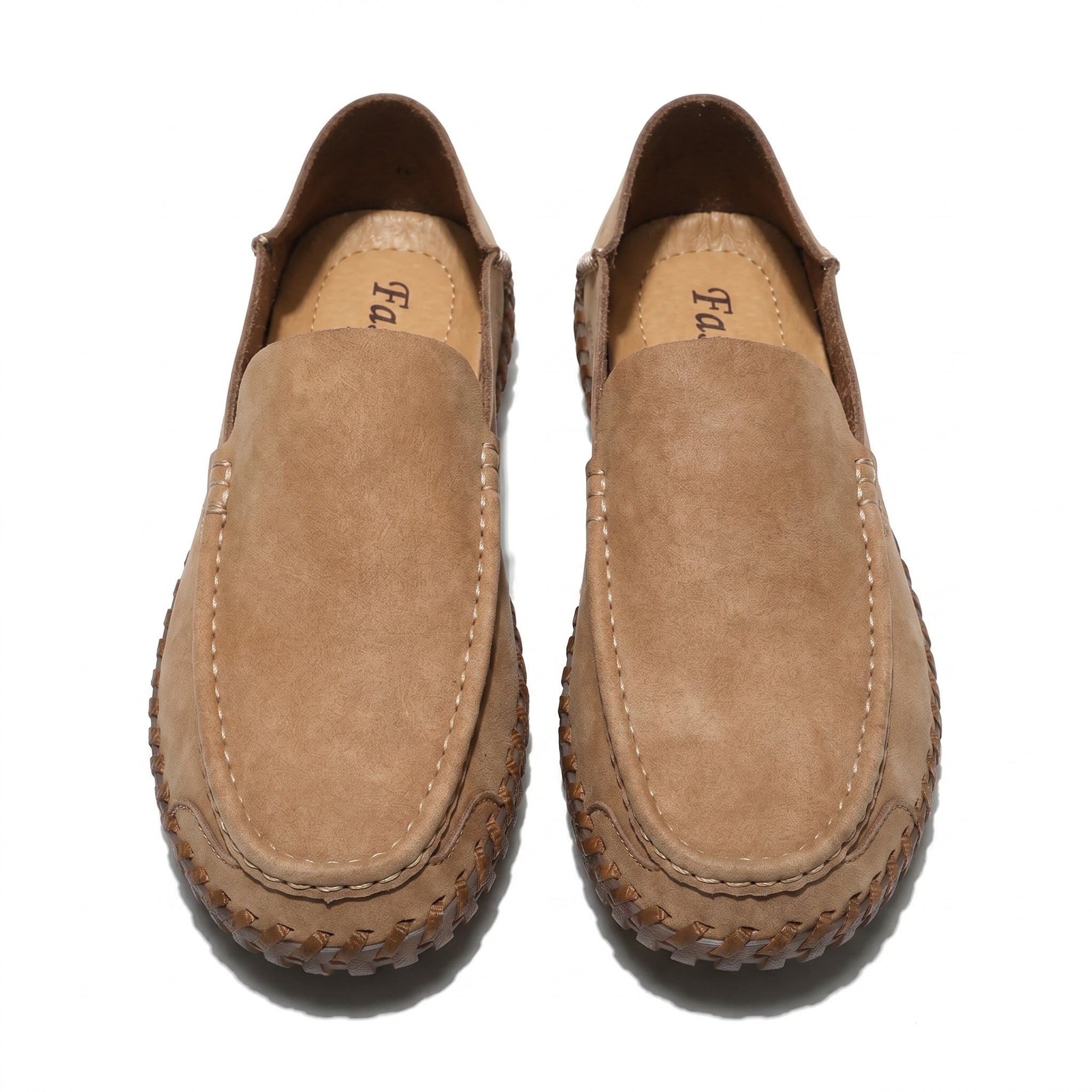 Nathan - Men's Orthopaedic Formal Loafers - Loafers - Light Brown - Taylor & Bennett