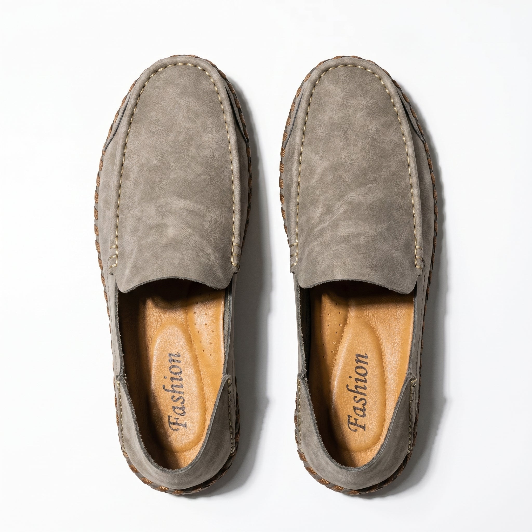 Nathan - Men's Orthopaedic Formal Loafers - Loafers - Beige - Taylor & Bennett