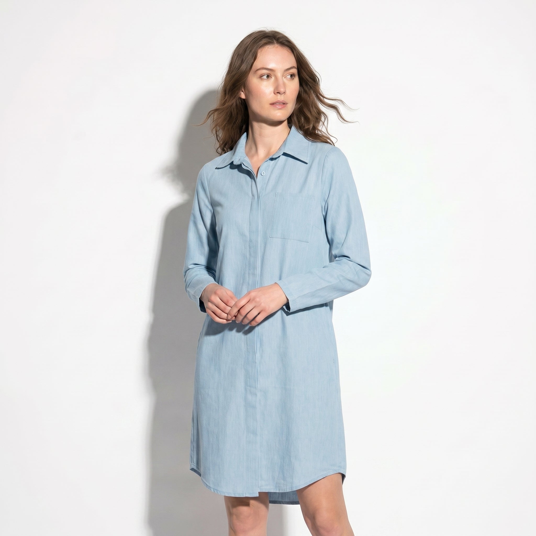 Nicole - Women's Summer Formal Midi Dress - Dress - Blue - Taylor & Bennett