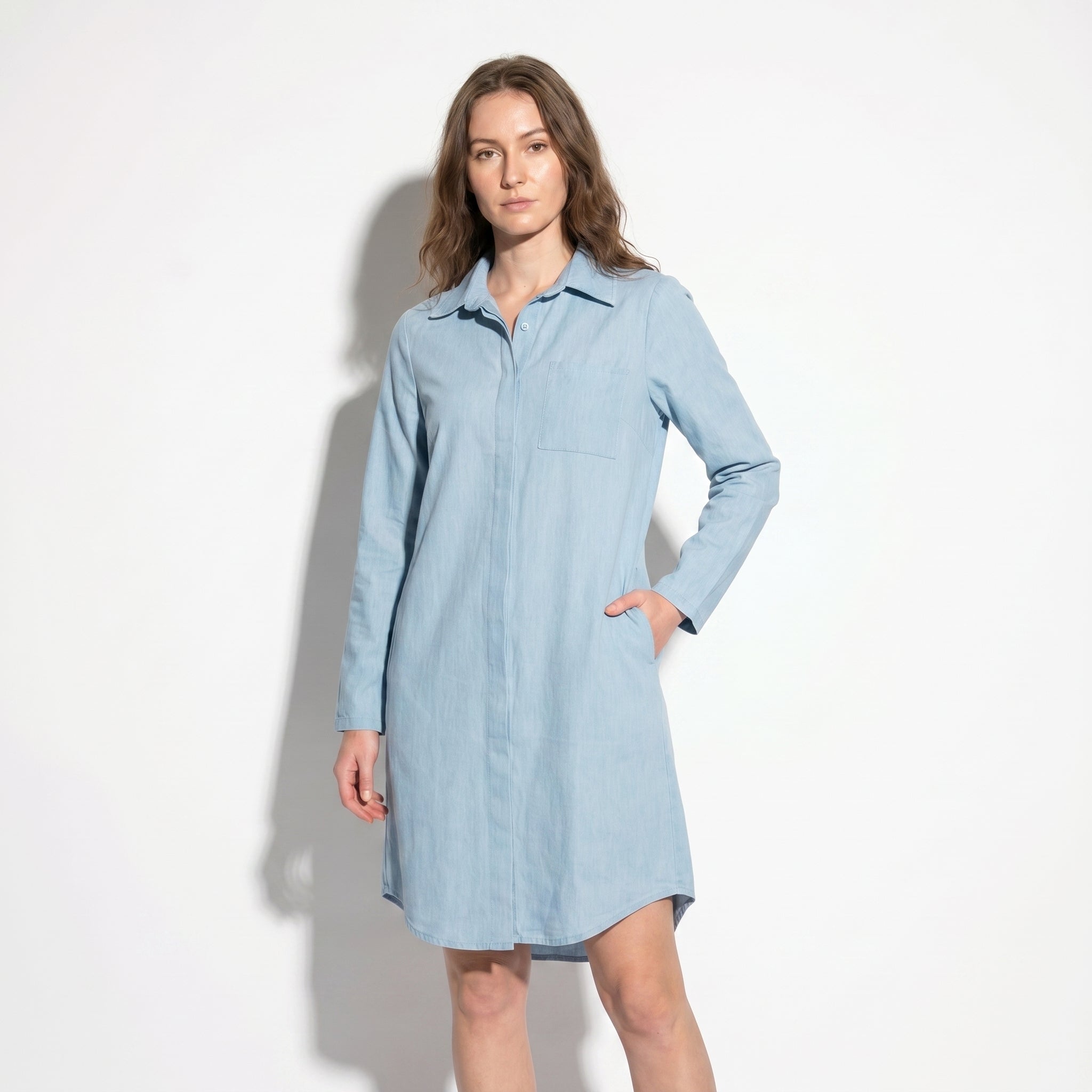 Nicole - Women's Summer Formal Midi Dress - Dress - Blue - Taylor & Bennett