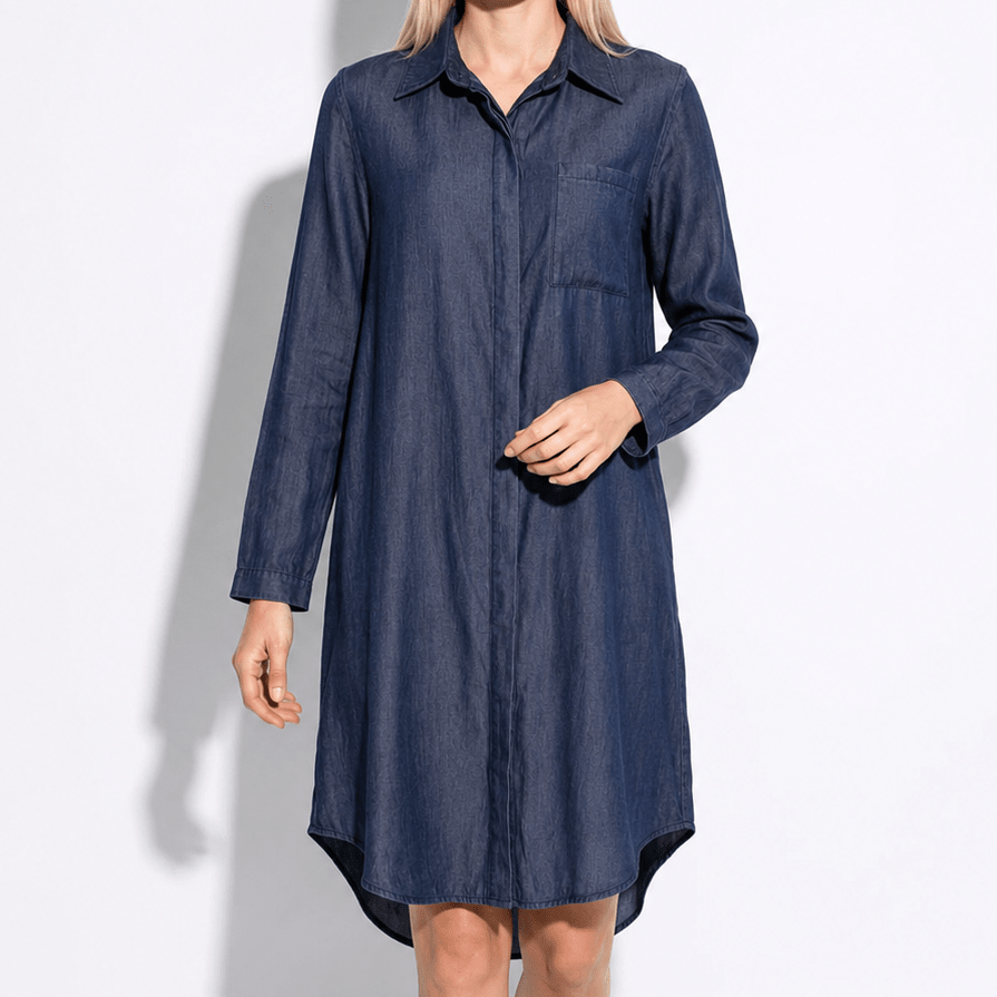 Nicole - Women's Summer Formal Midi Dress - Dress - Navy Blue - Taylor & Bennett