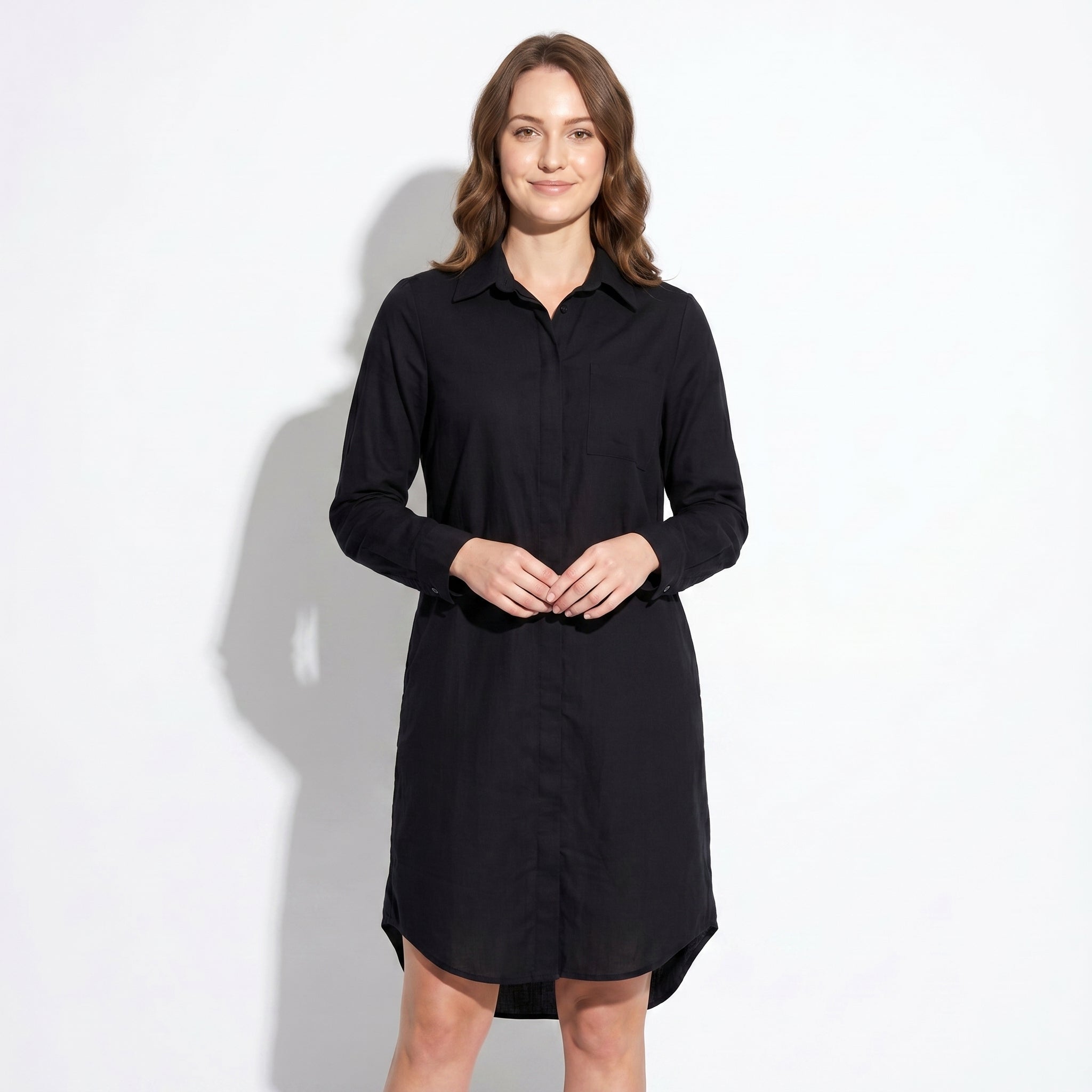 Nicole - Women's Summer Formal Midi Dress - Dress - Black - Taylor & Bennett