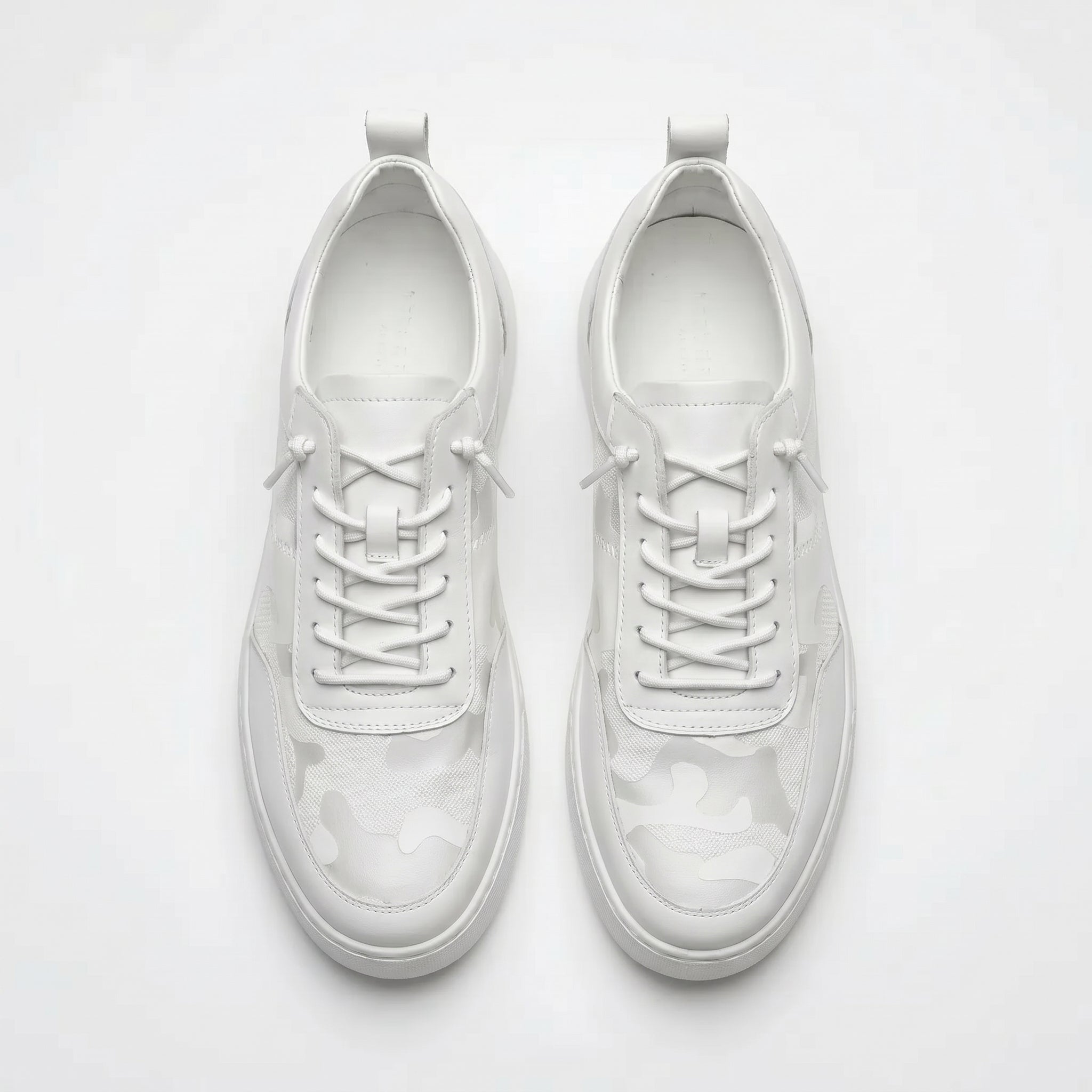 Noah - Men's Breathable Low - Top Trainers - Trainers - White - Taylor & Bennett