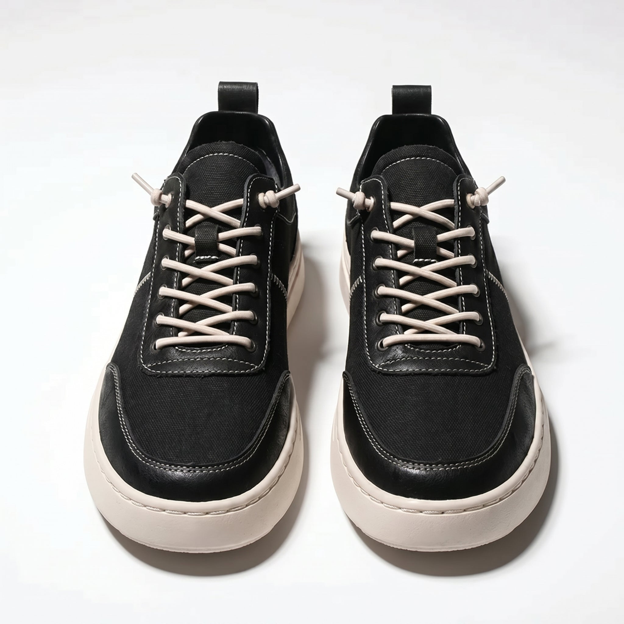 Noah - Men's Breathable Low - Top Trainers - Trainers - Black - Taylor & Bennett