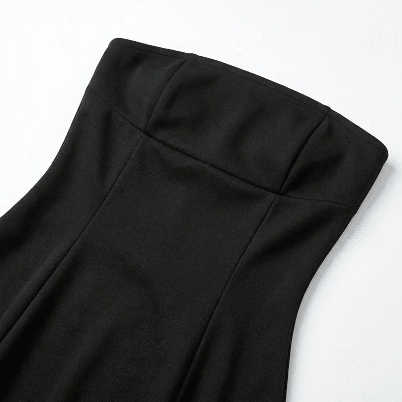 Nova – Women's Strapless Party Mini Dress - Mini Dresses - Black - Taylor & Bennett
