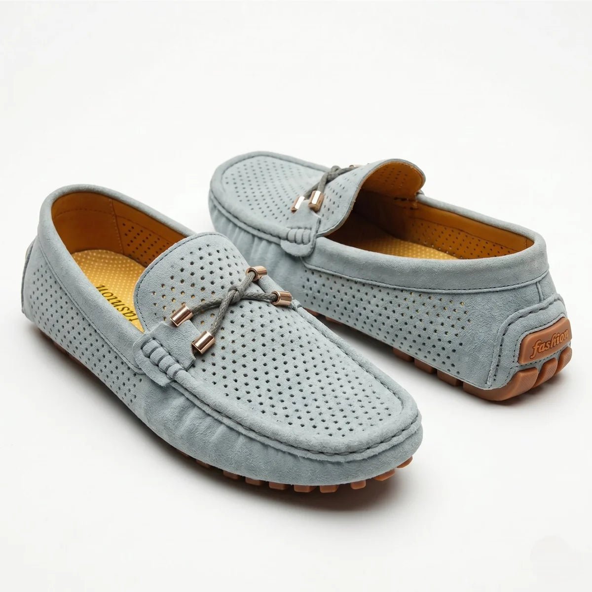 Oliver - Men's Breathable Slip - On Loafer Shoes - Loafers - Grey - Taylor & Bennett