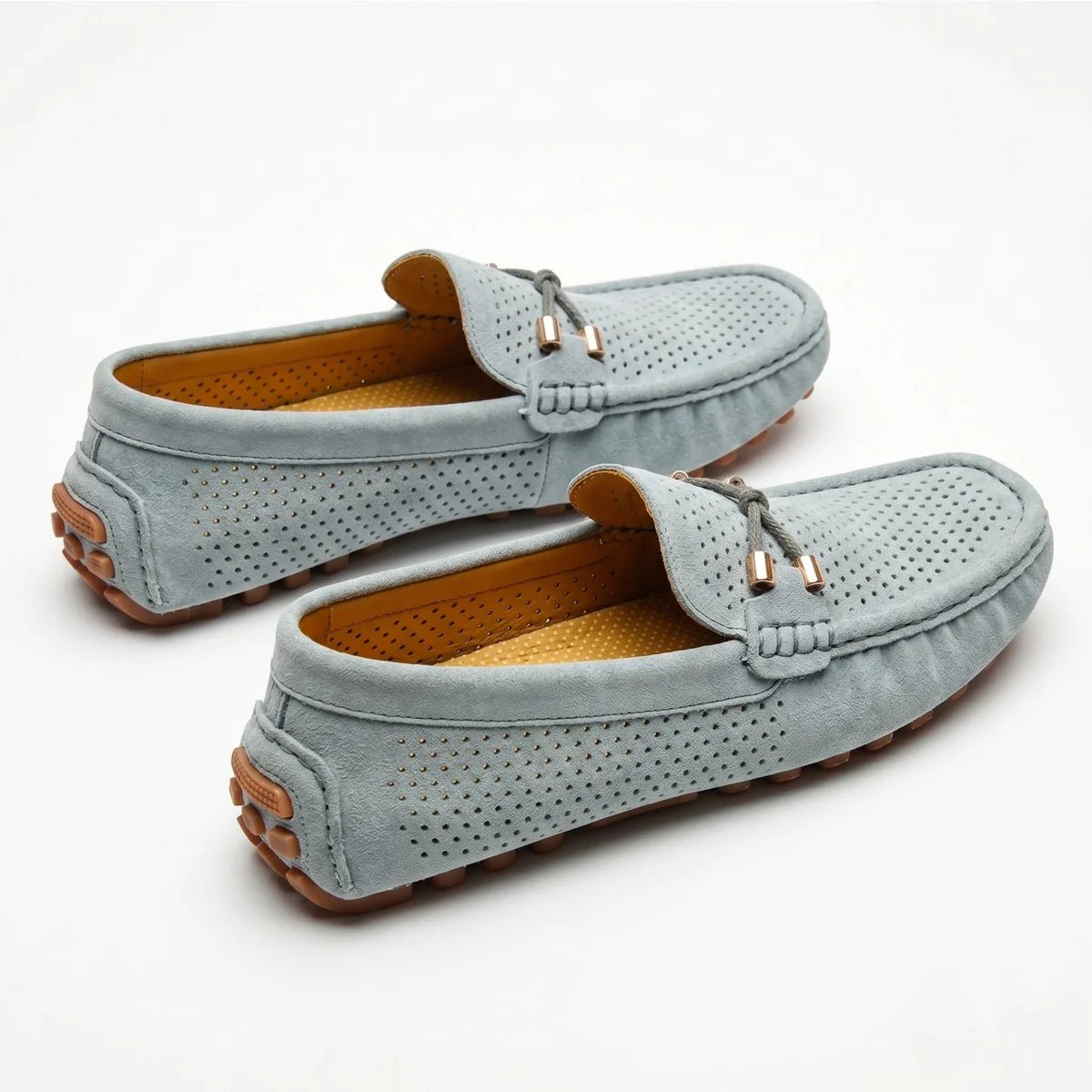 Oliver - Men's Breathable Slip - On Loafer Shoes - Loafers - Grey - Taylor & Bennett