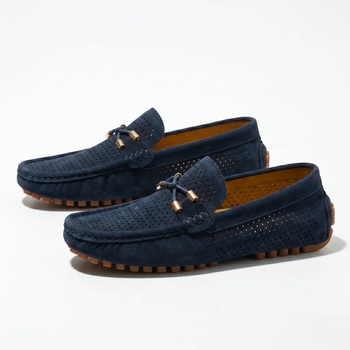 Oliver - Men's Breathable Slip - On Loafer Shoes - Loafers - Blue - Taylor & Bennett