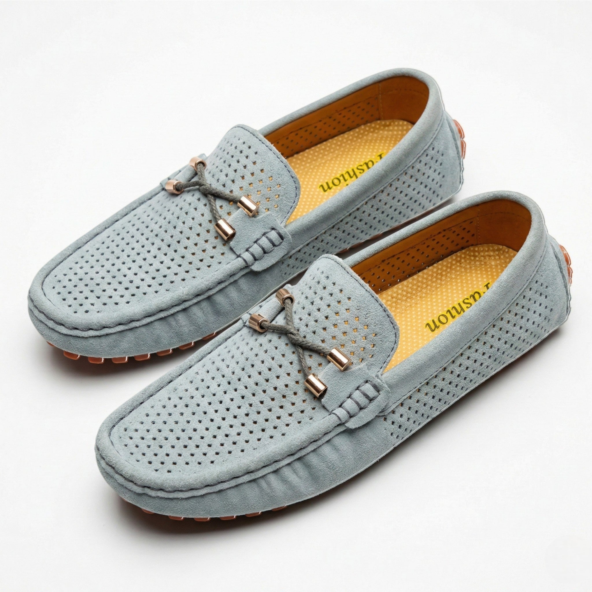 Oliver - Men's Breathable Slip - On Loafer Shoes - Loafers - Grey - Taylor & Bennett