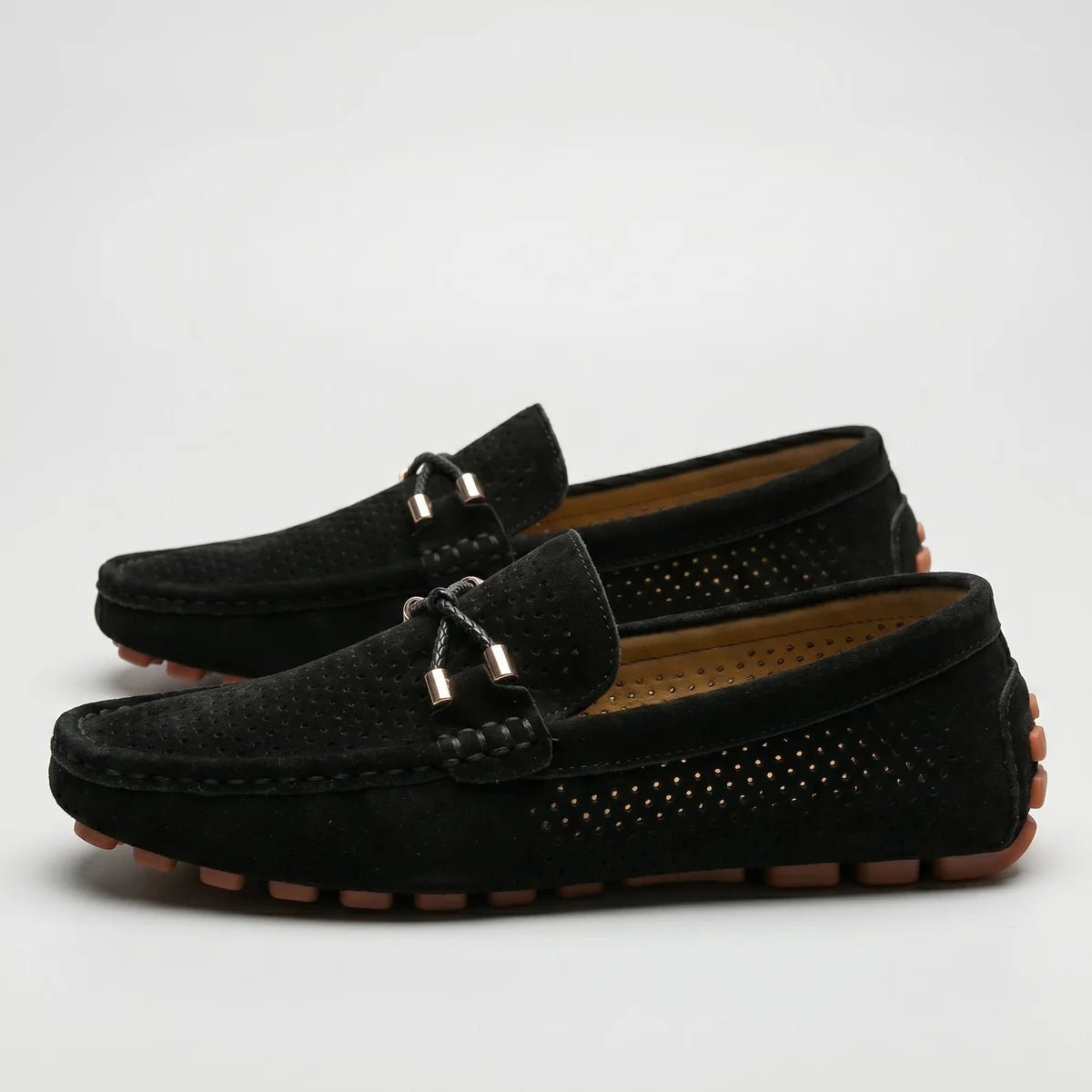 Oliver - Men's Breathable Slip - On Loafer Shoes - Loafers - Black - Taylor & Bennett