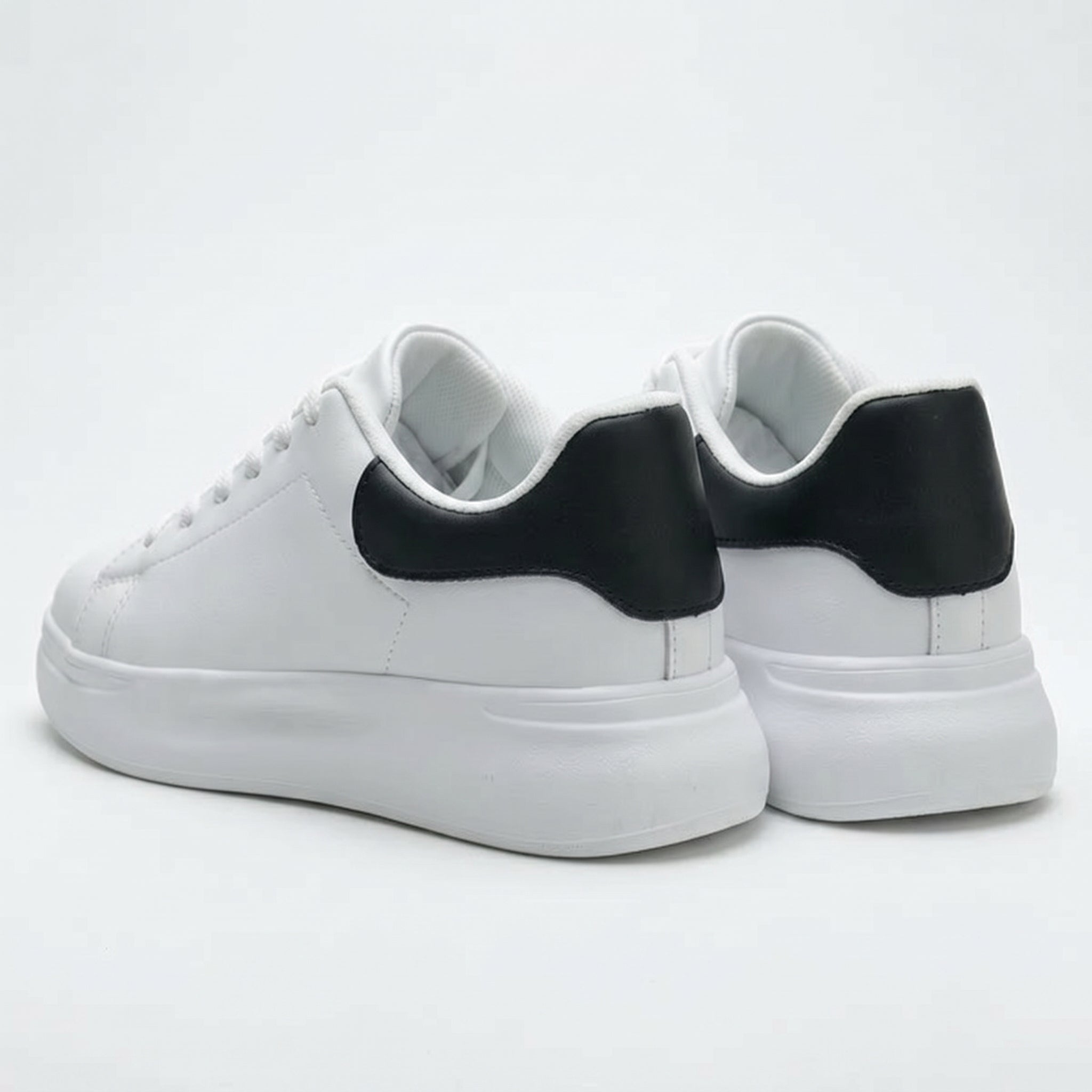 Olivia - Women's Casual Trainers - Trainers - White and Black - Taylor & Bennett