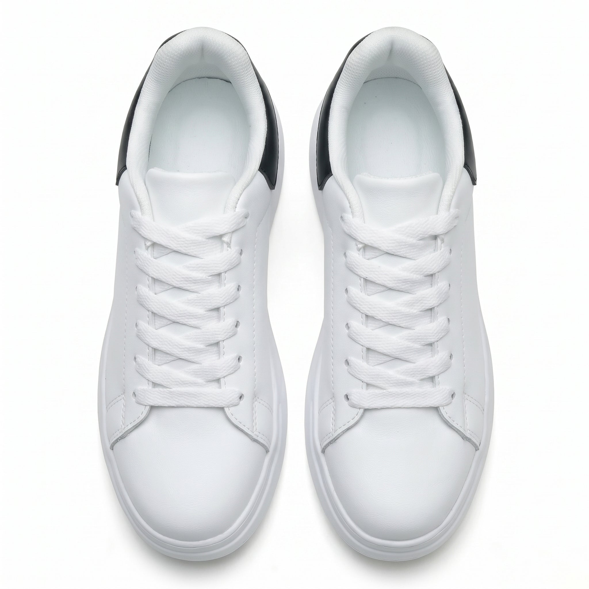 Olivia - Women's Casual Trainers - Trainers - White and Black - Taylor & Bennett