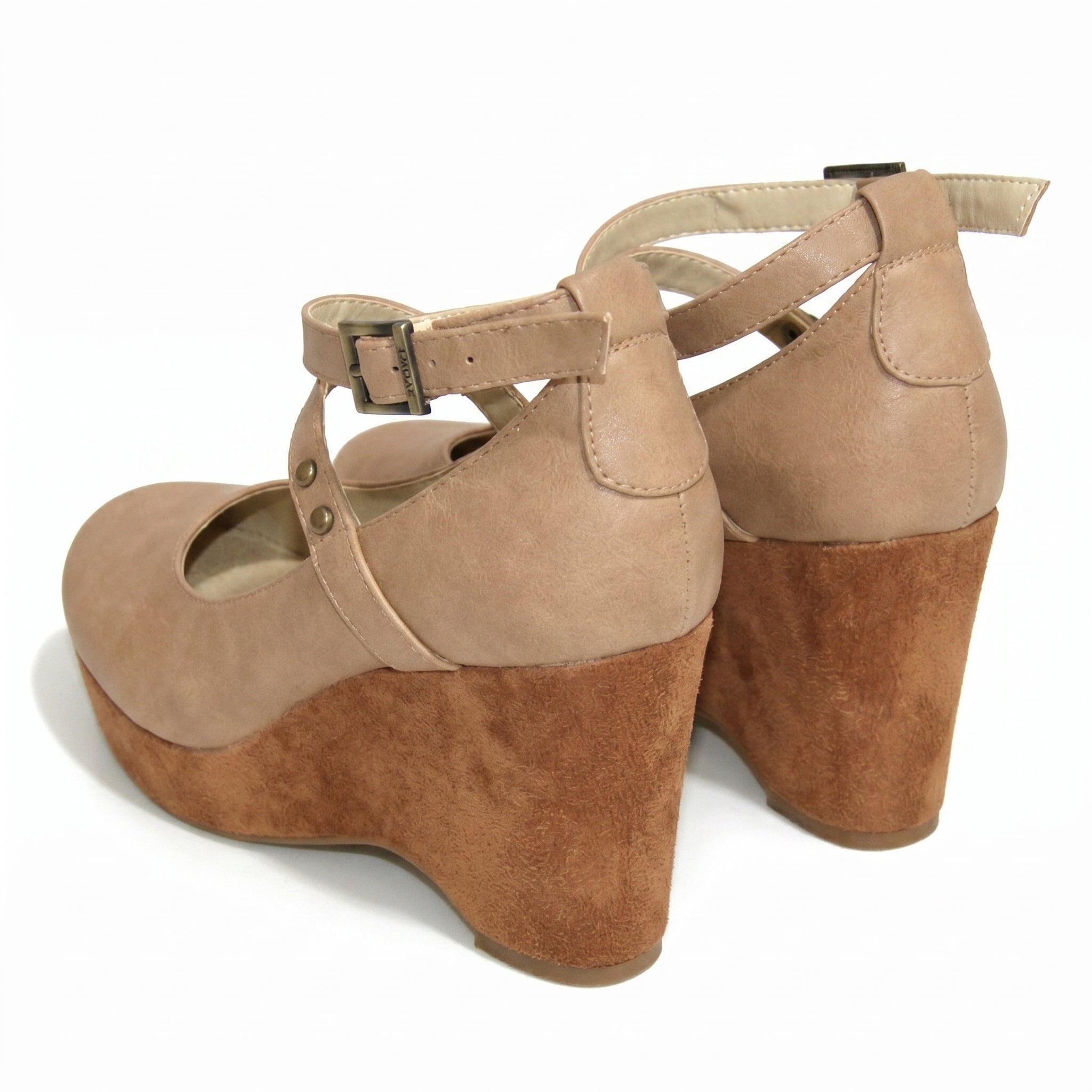 Olivia - Women's Chunky Heel Sandals - Sandal - Khaki - Taylor & Bennett