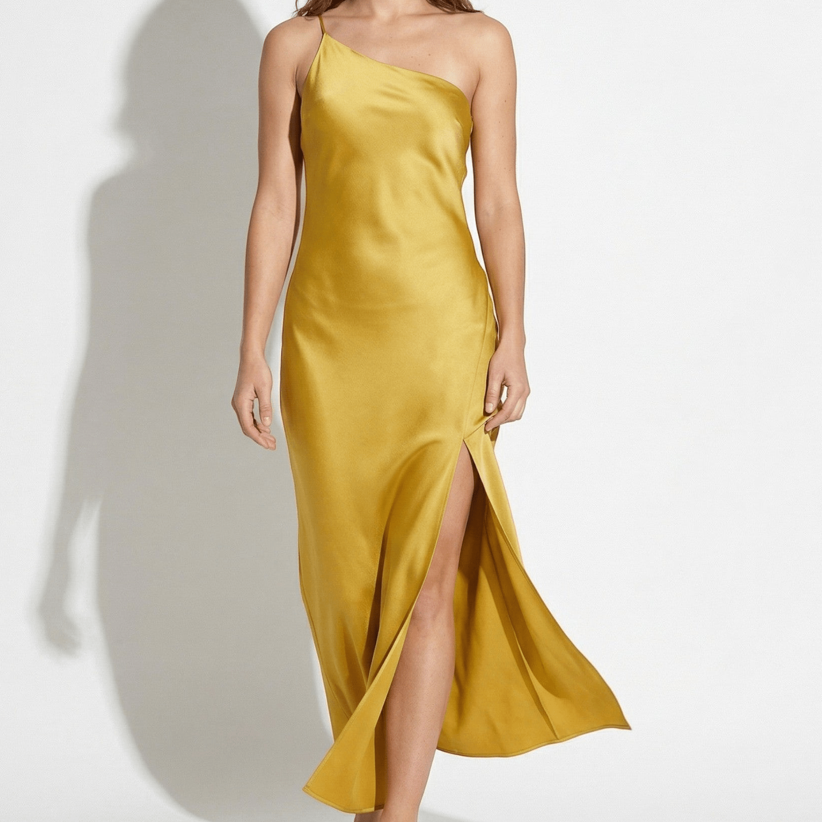 Olivia - Women's Open Back Maxi Dress - Maxi Dress - Yellow - Taylor & Bennett