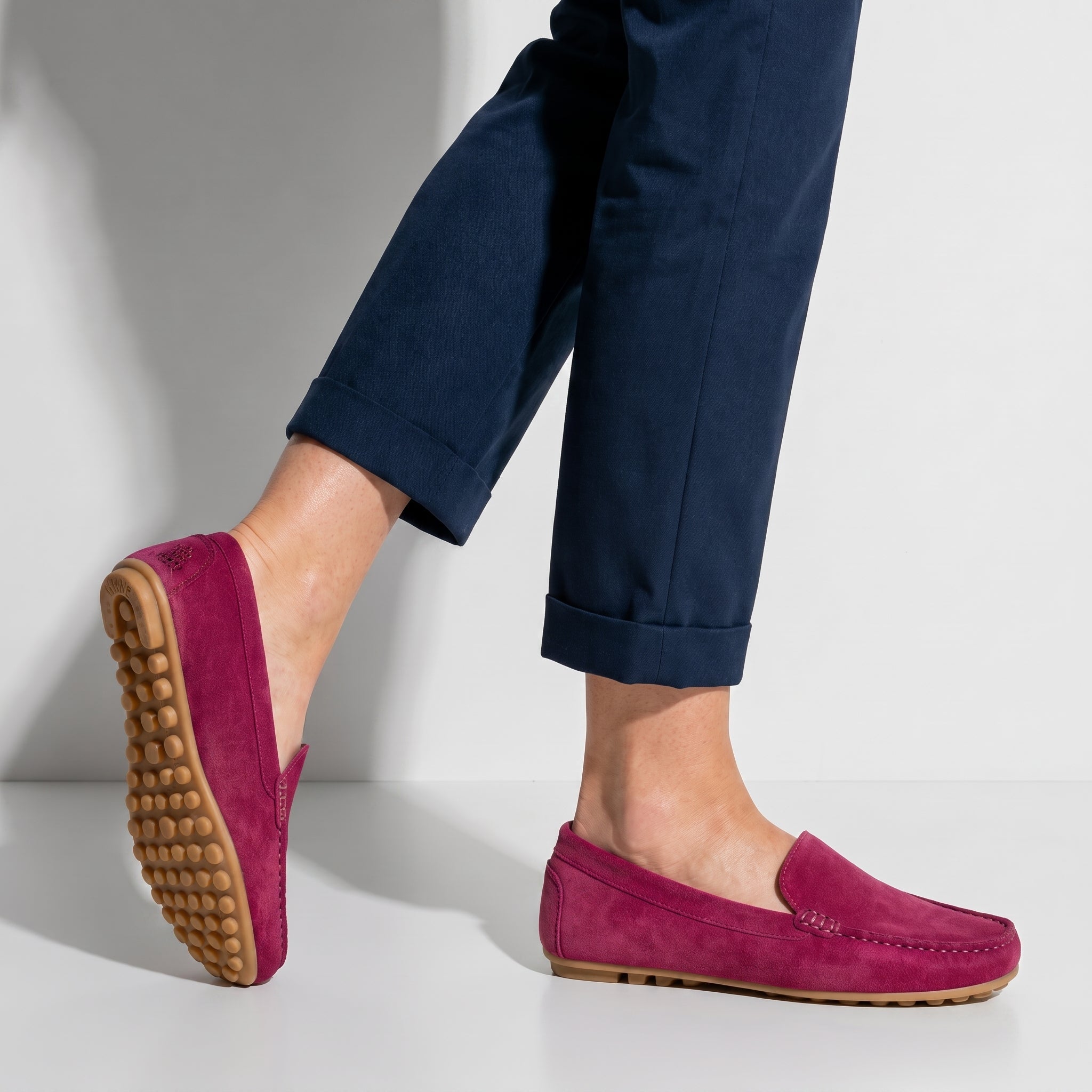 Roselyn - Women's Round Toe Orthopaedic Loafers - Loafers - Rose Red - Taylor & Bennett