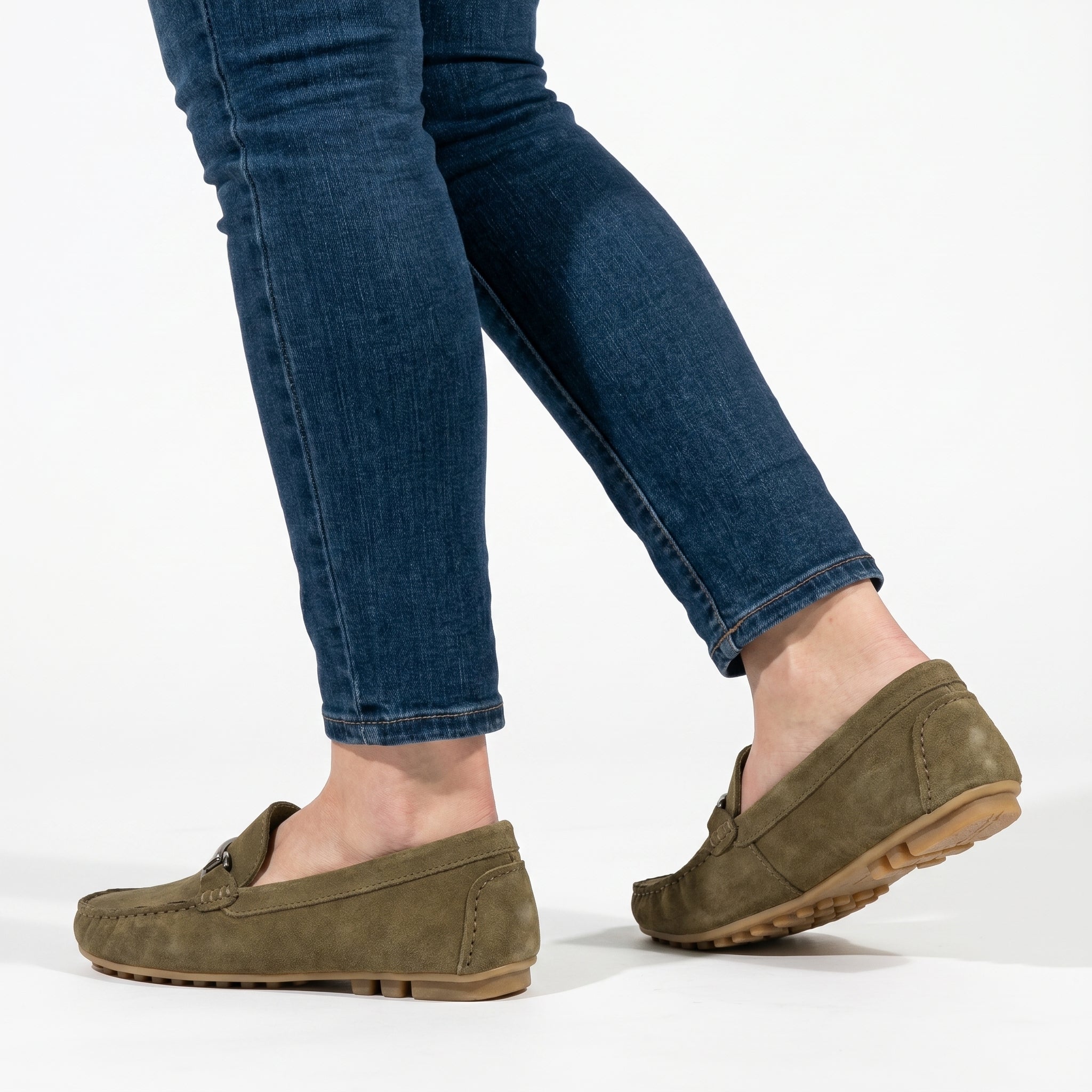Roselyn - Women's Round Toe Orthopaedic Loafers - Loafers - Green - Taylor & Bennett