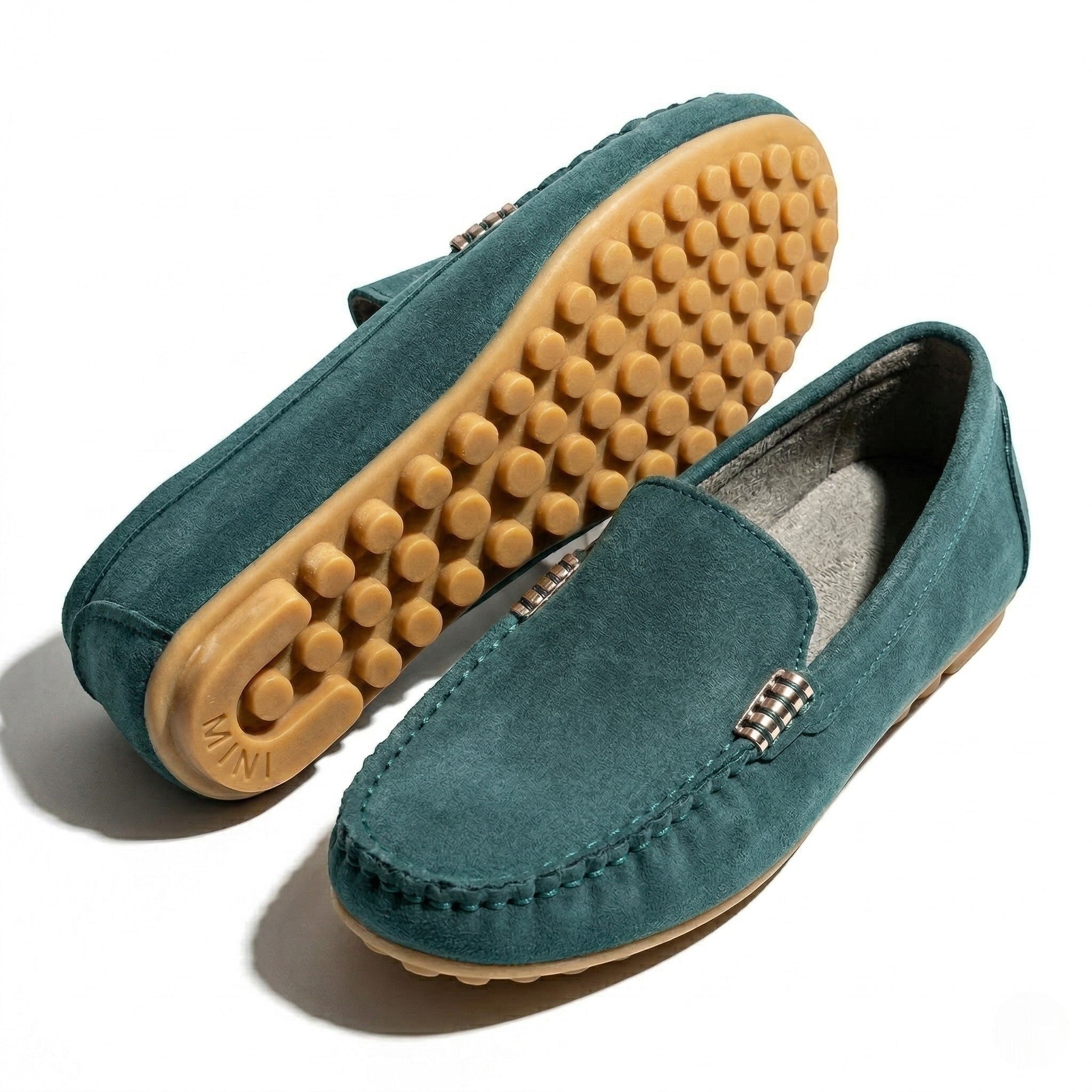 Roselyn - Women's Round Toe Slip - On Loafers - Loafers - Blue - Taylor & Bennett