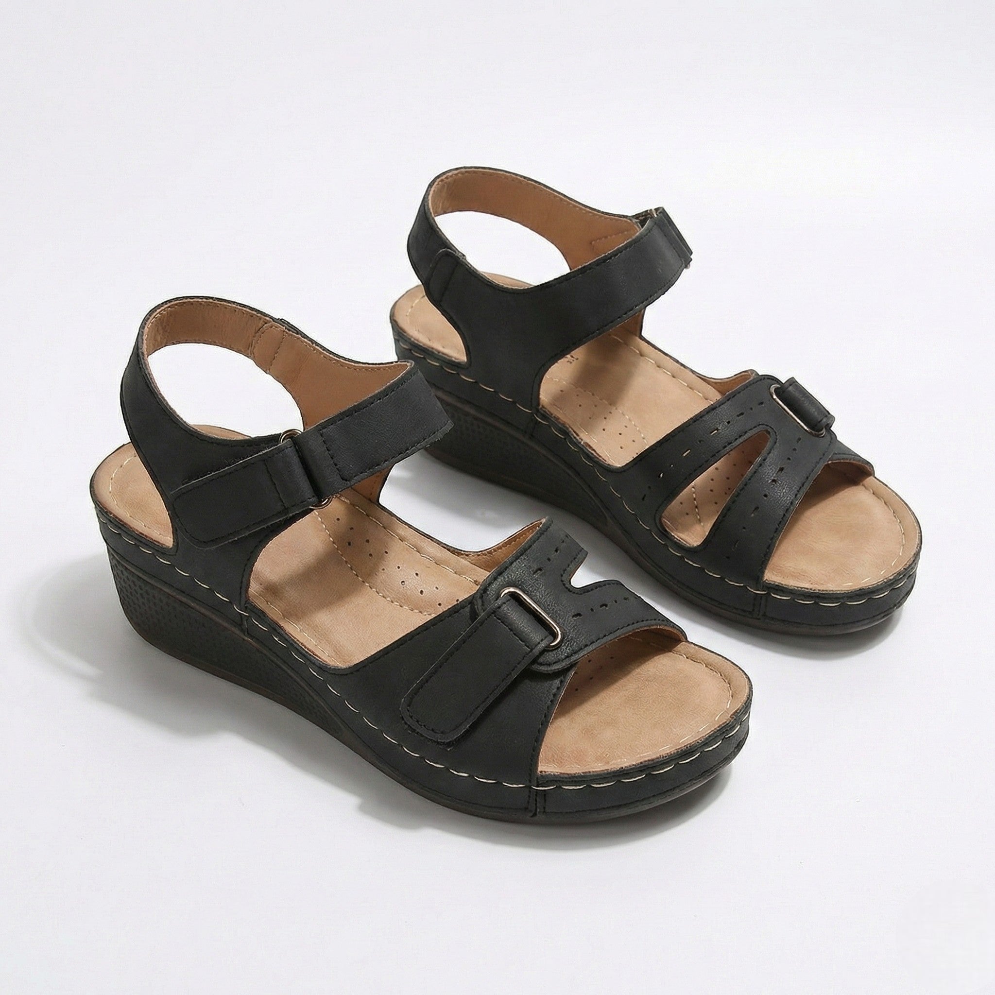 Rosie - Women's Lightweight Orthopaedic Summer Sandals - Footwear - Black - Taylor & Bennett