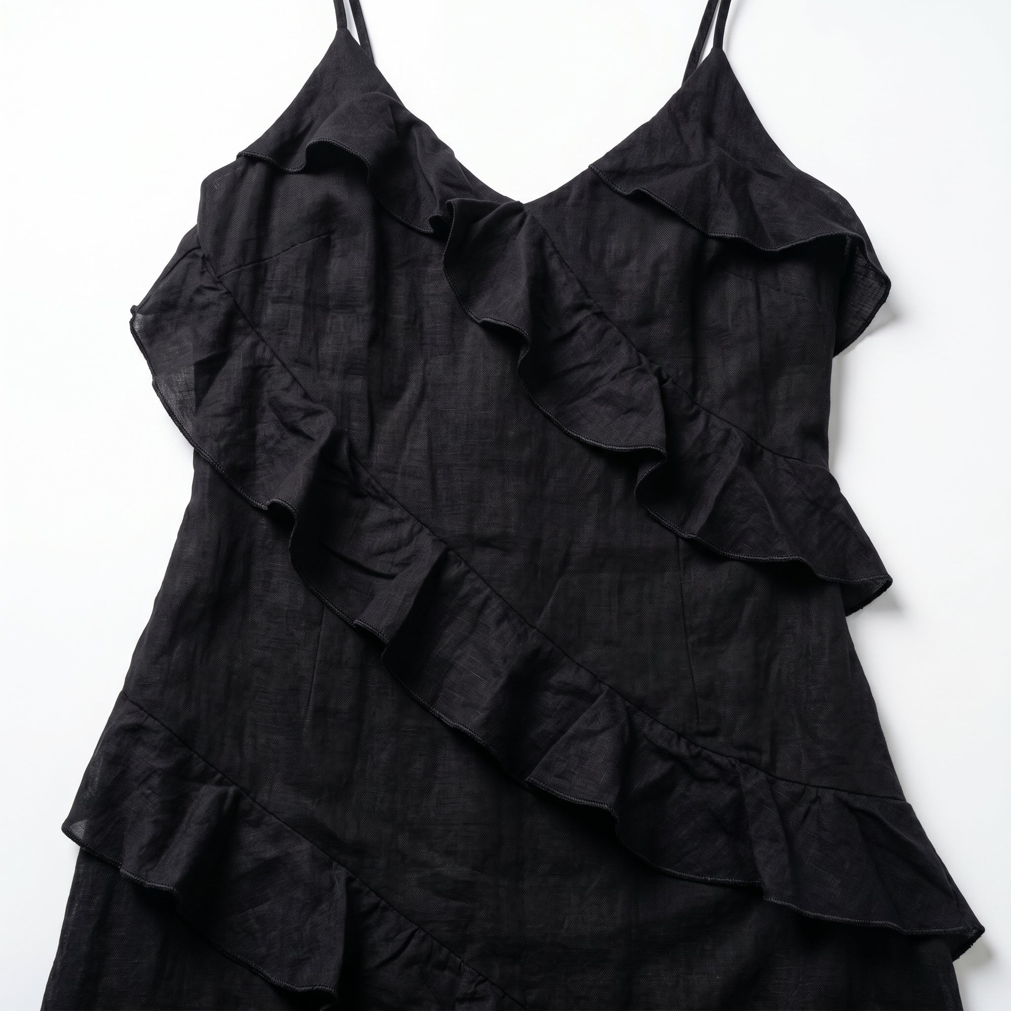 Rosie - Women's Tiered Summer Maxi Dress - Dress - Black - Taylor & Bennett