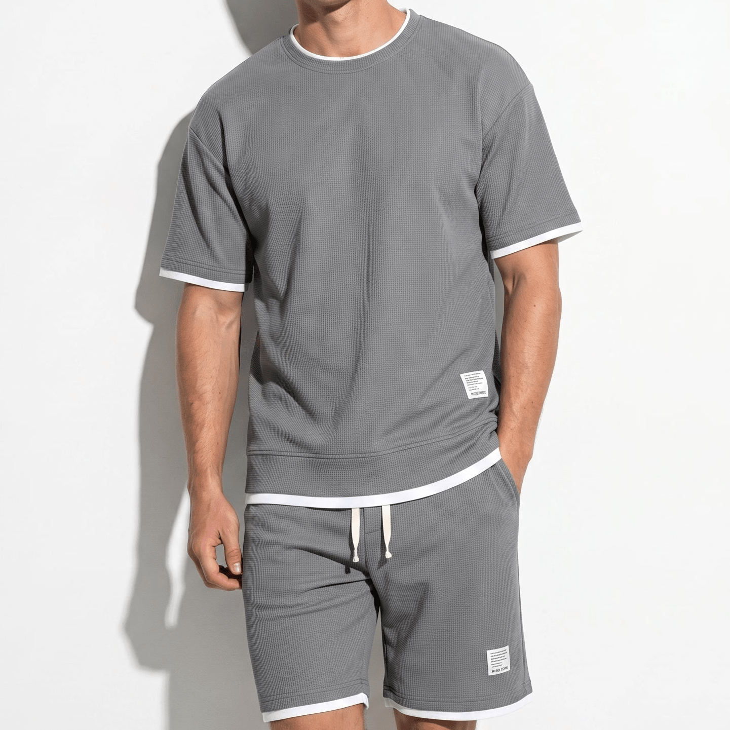 Ryan - Men's Relaxed Fit Co - Ord Set - Sets for Men - Grey - Taylor & Bennett