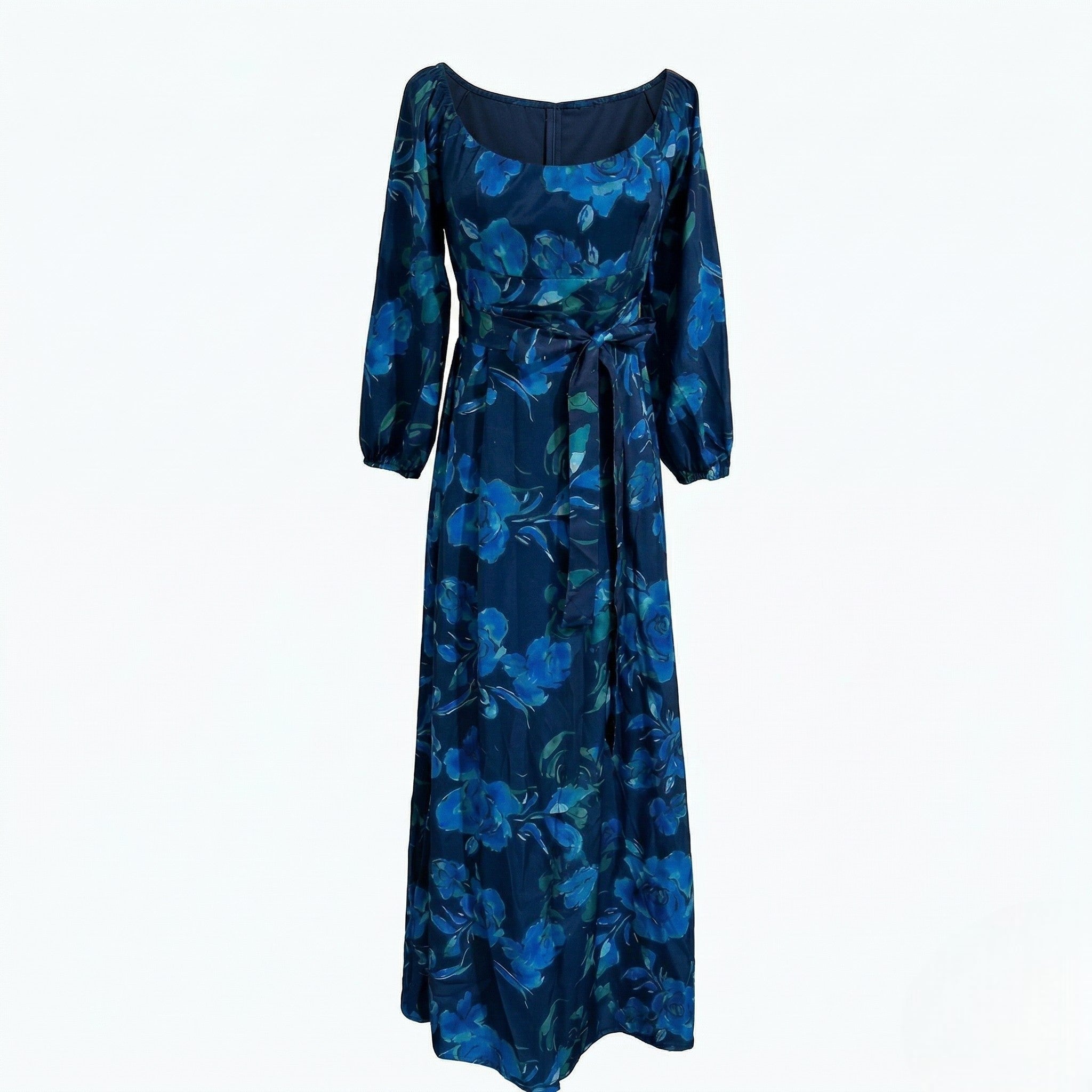 Sarah - Women's Summer Off - Shoulder Maxi Dress - Maxi Dresses - Blue - Taylor & Bennett