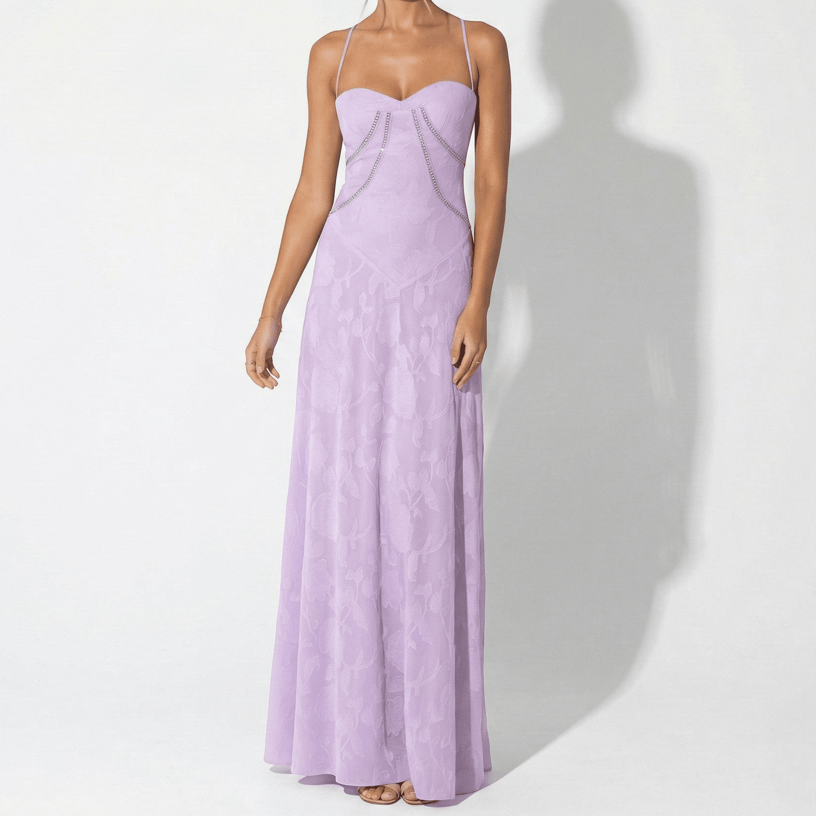 Scarlett - Women's Lace Maxi Dress - Dresses - Purple - Taylor & Bennett
