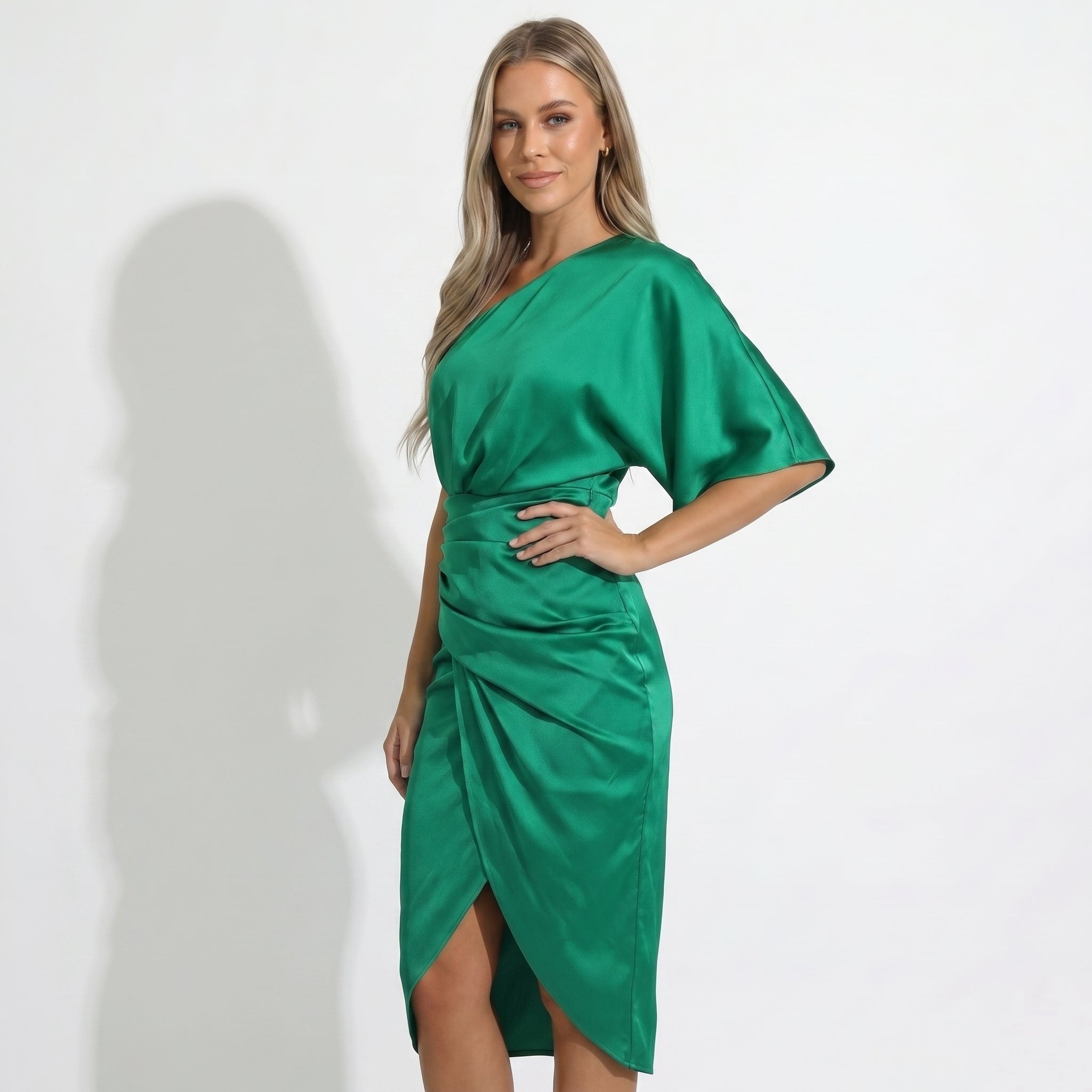 Sophia - Women's Party Midi Dress - Dresses - Green - Taylor & Bennett