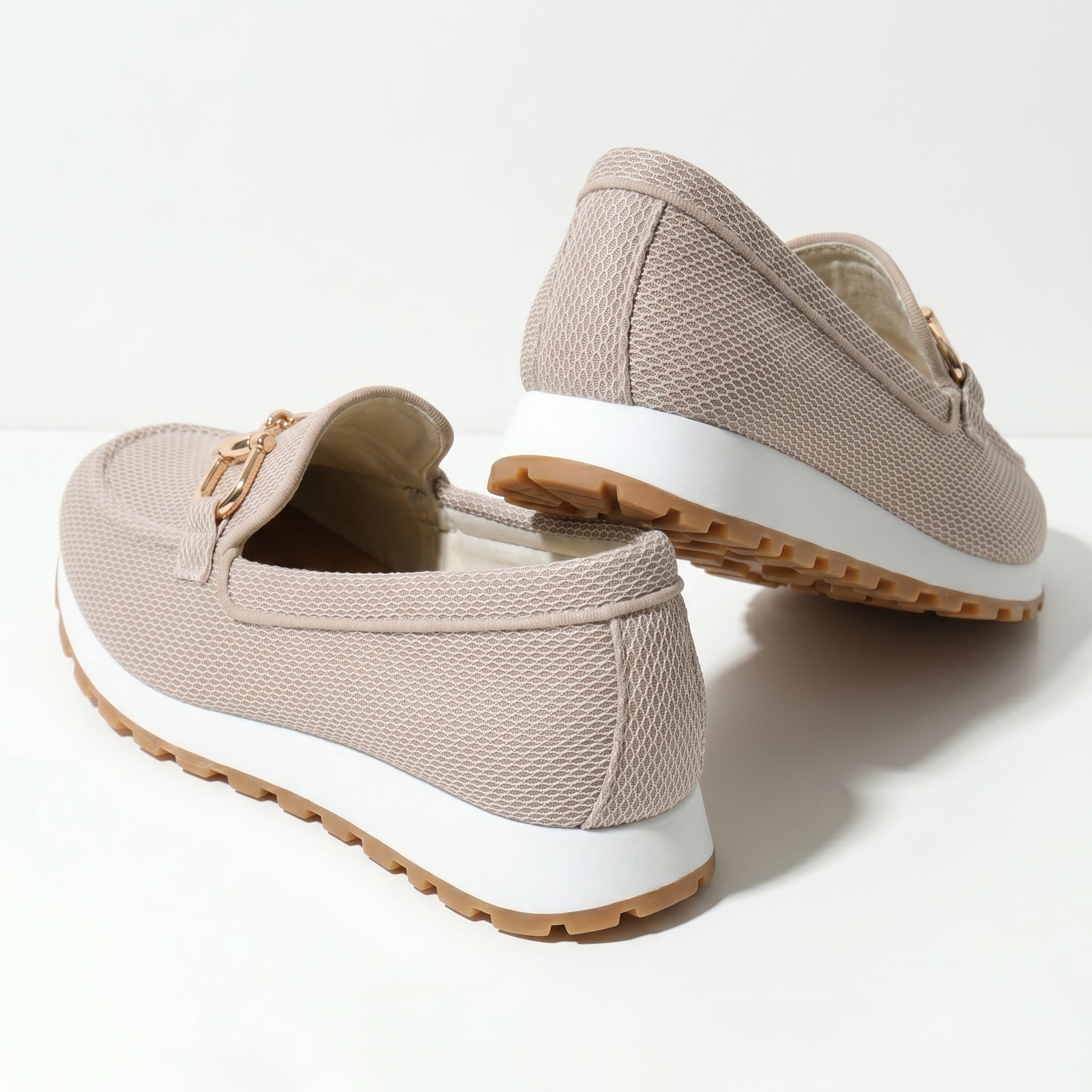 Sophie - Women's Orthopaedic Loafers - Trainers - Beige - Taylor & Bennett