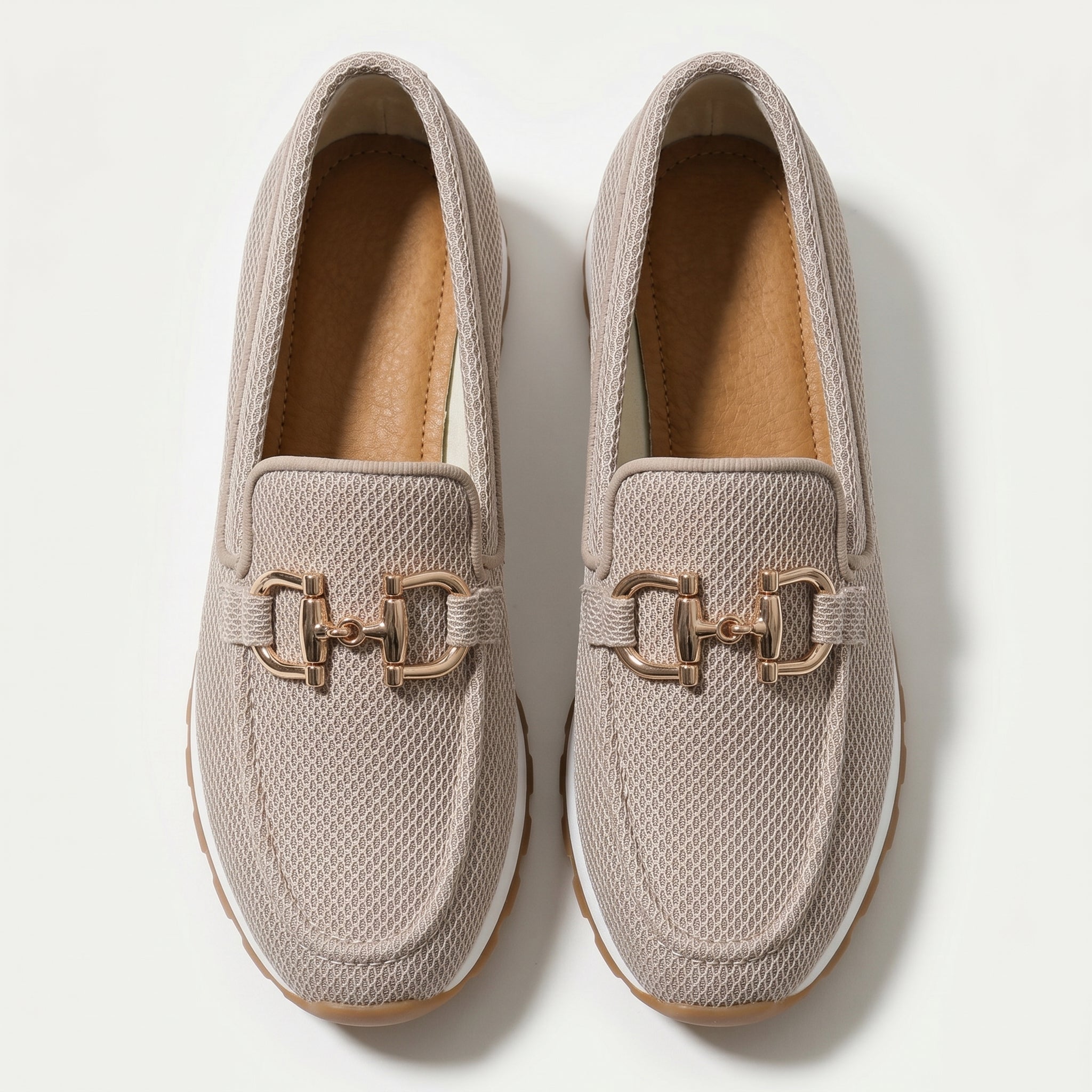 Sophie - Women's Orthopaedic Loafers - Trainers - Beige - Taylor & Bennett