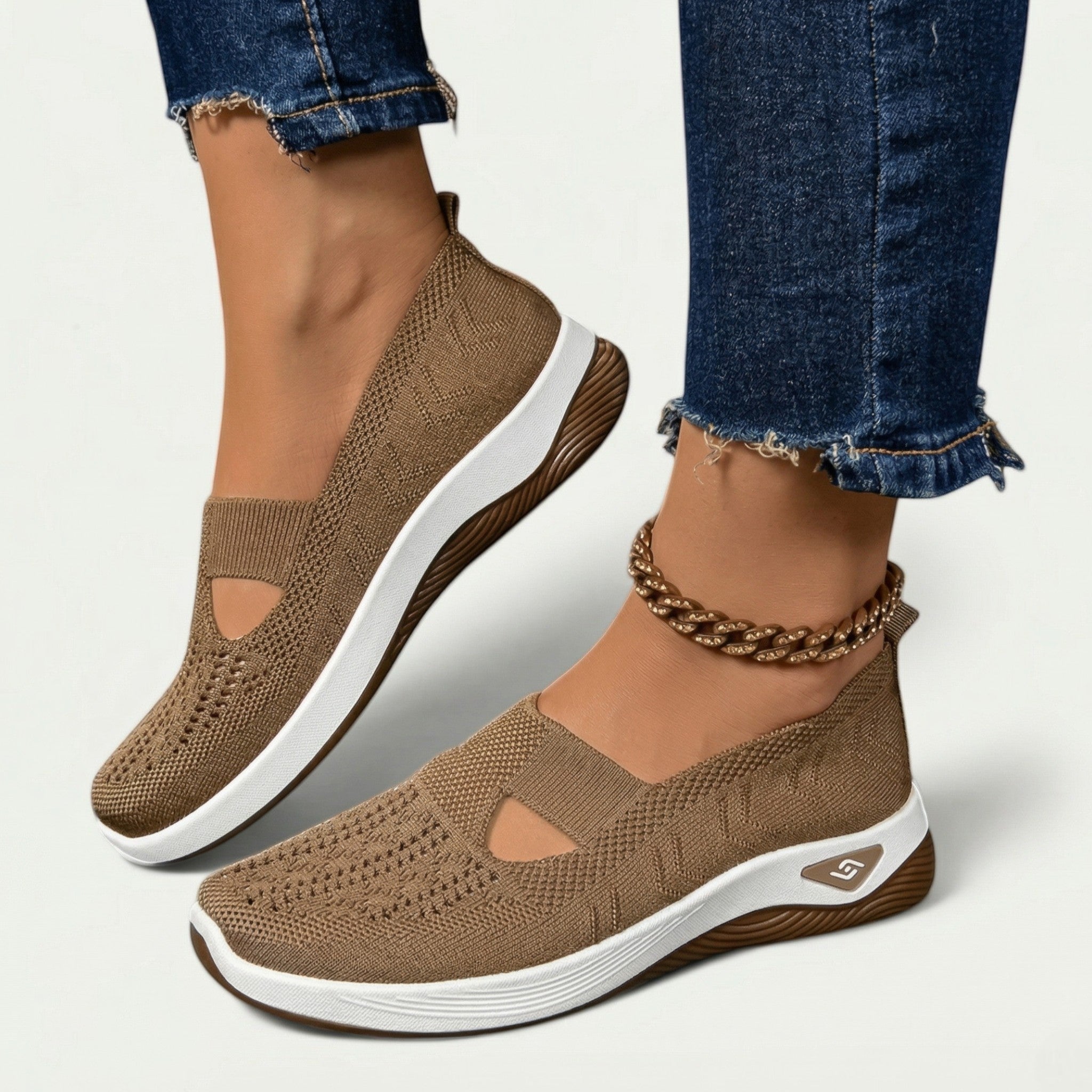 Tessa - Women's Breathable Slip - On Shoes - Shoes - Brown - Taylor & Bennett