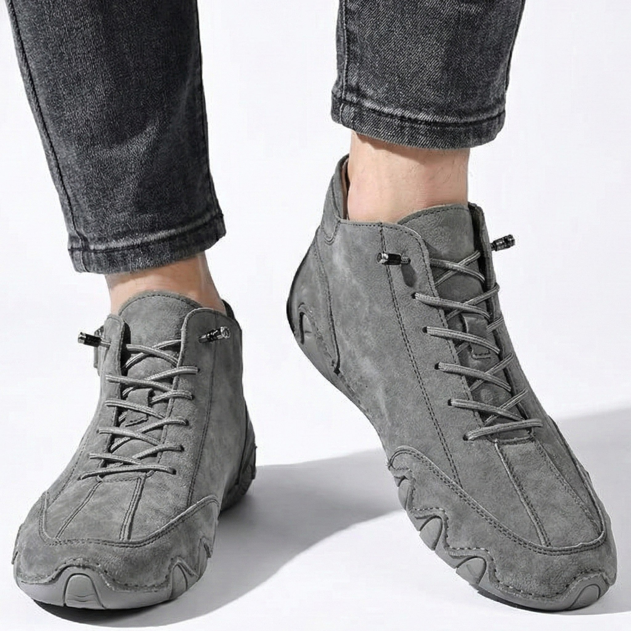 Thomas - Men's Non - Slip Barefoot Shoes - Shoes - Grey - Taylor & Bennett