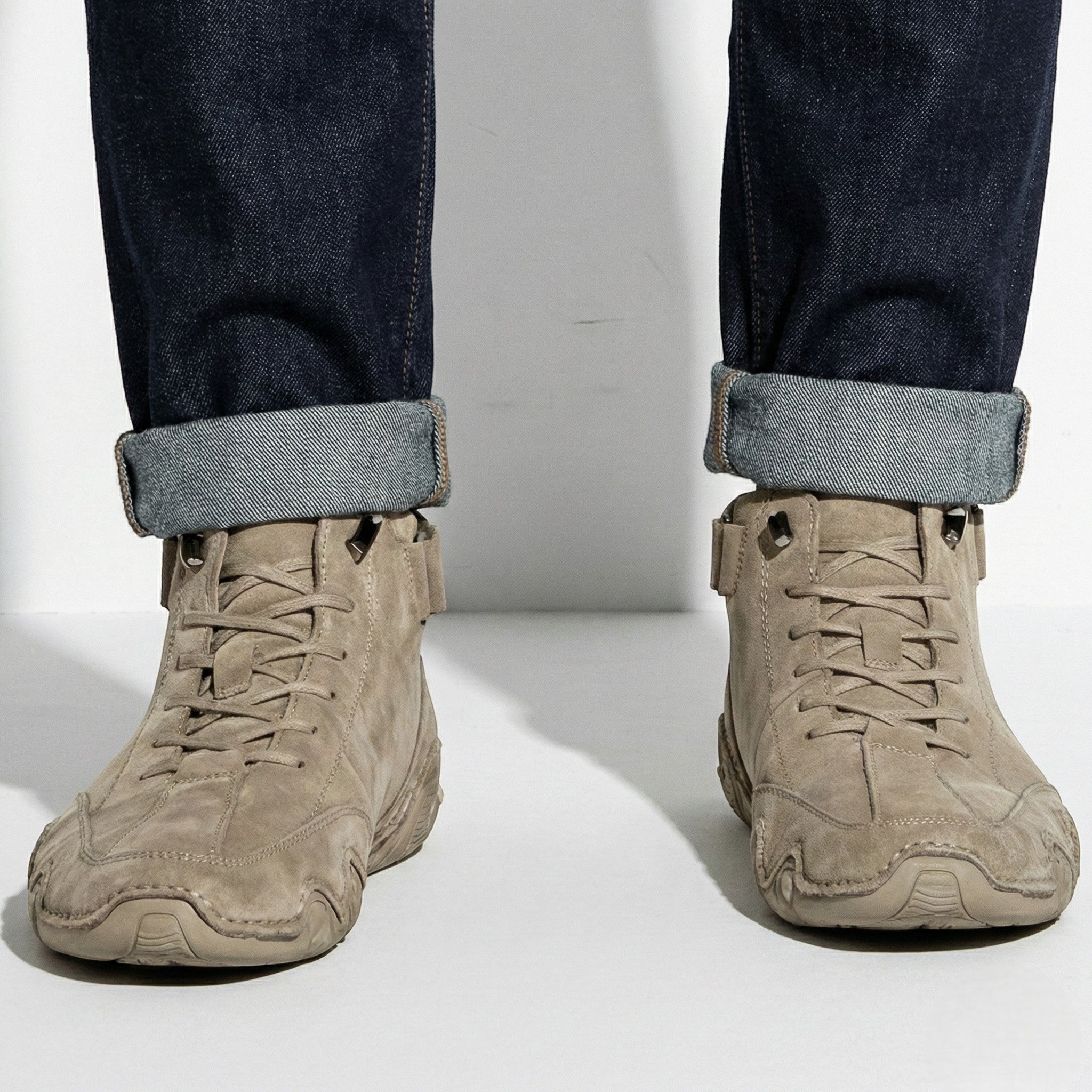 Thomas - Men's Non - Slip Barefoot Shoes - Shoes - Khaki - Taylor & Bennett