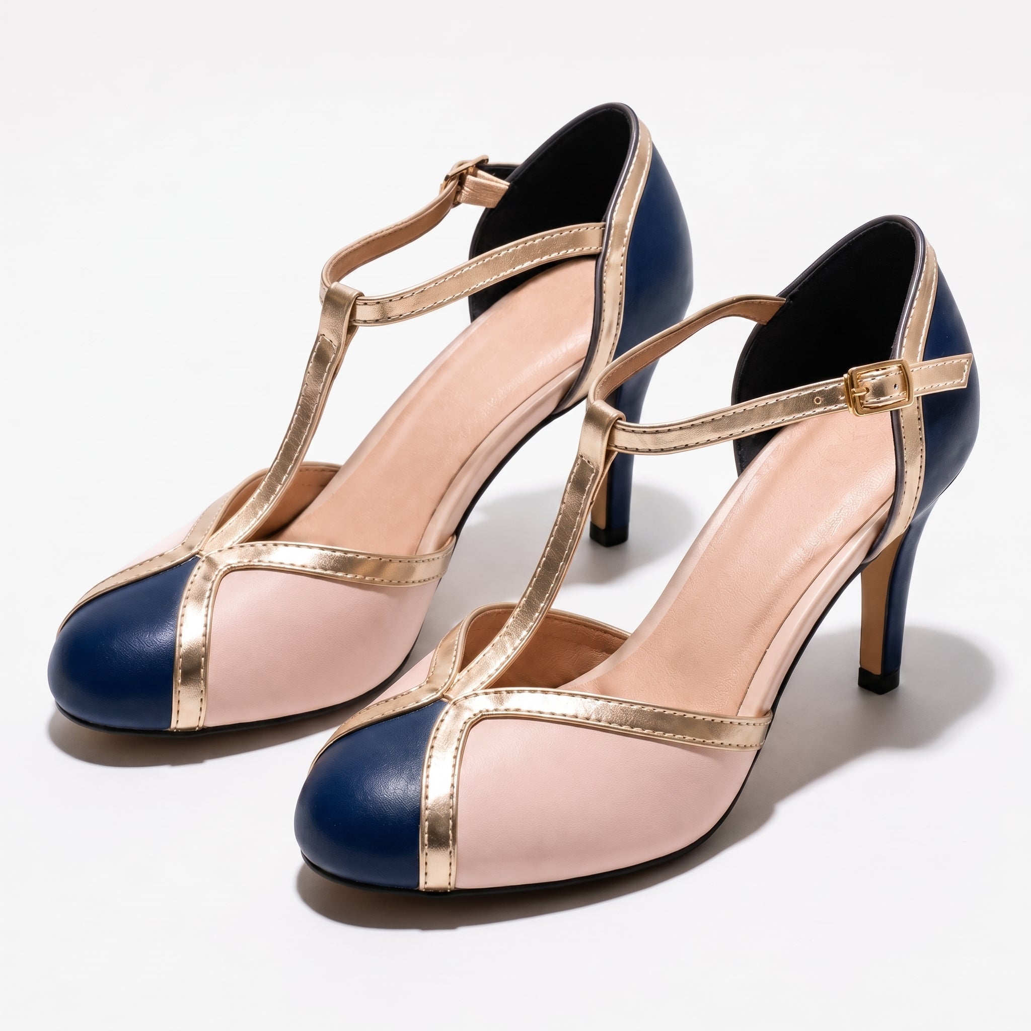 Vivienne - Women's Vintage Stiletto Heels - Heels - Blue - Taylor & Bennett