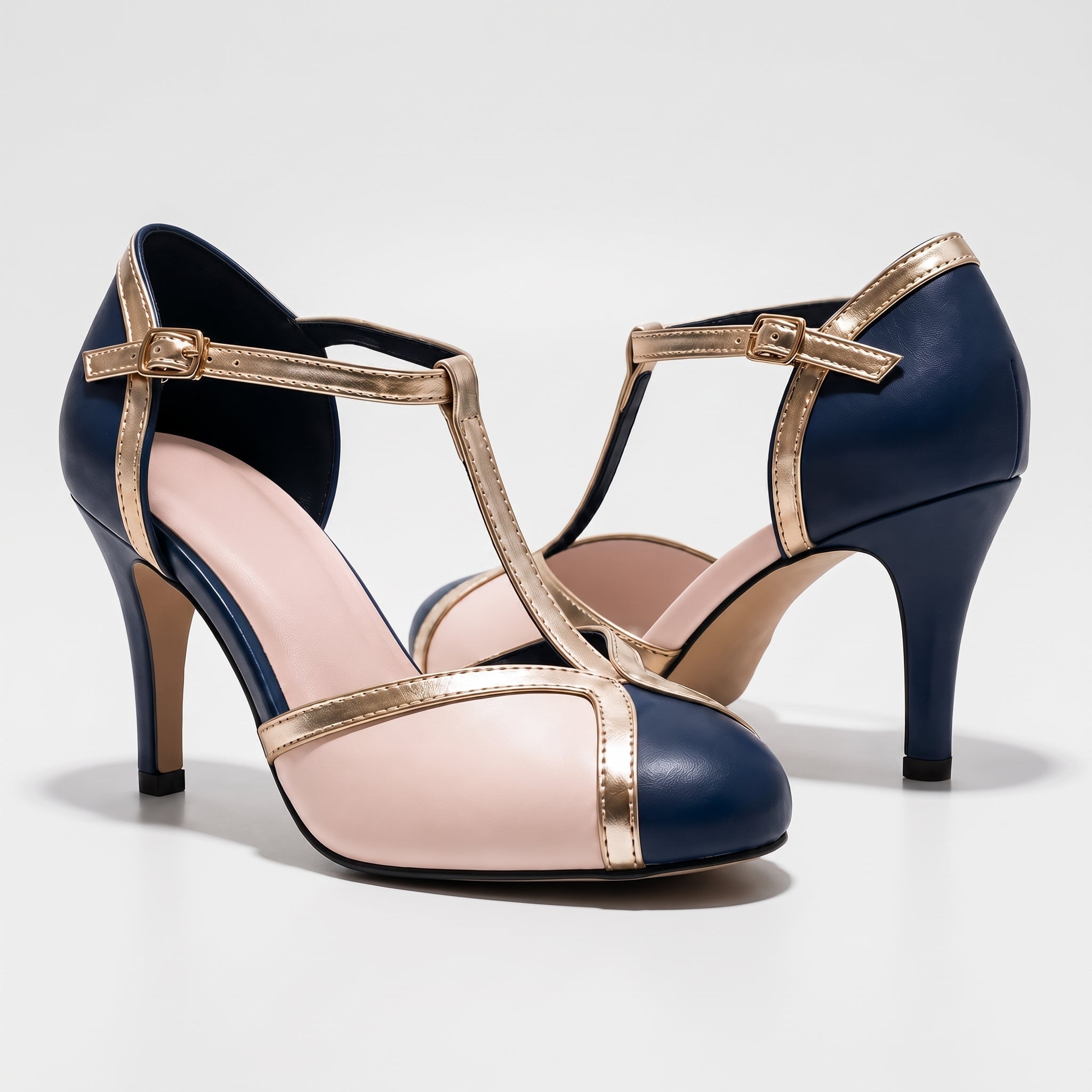 Vivienne - Women's Vintage Stiletto Heels - Heels - Blue - Taylor & Bennett