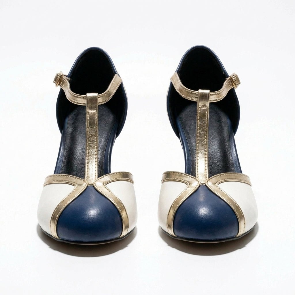 Vivienne - Women's Vintage Stiletto Heels - Heels - Blue - Taylor & Bennett