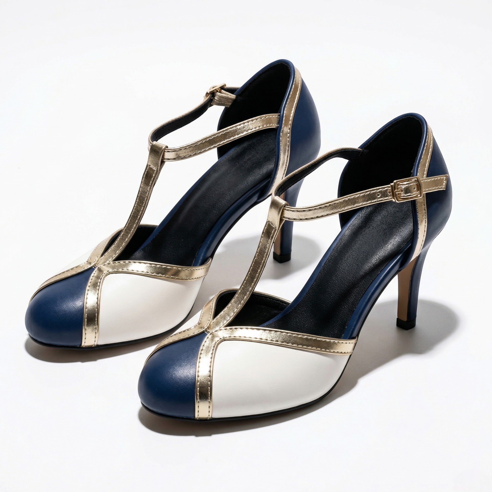 Vivienne - Women's Vintage Stiletto Heels - Sandals - Blue - Taylor & Bennett