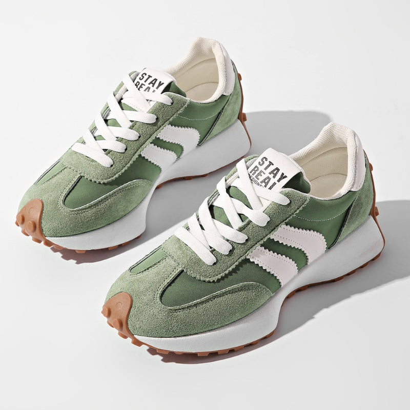 Riley - Women's Retro Chunky Sole Low-Top Trainers