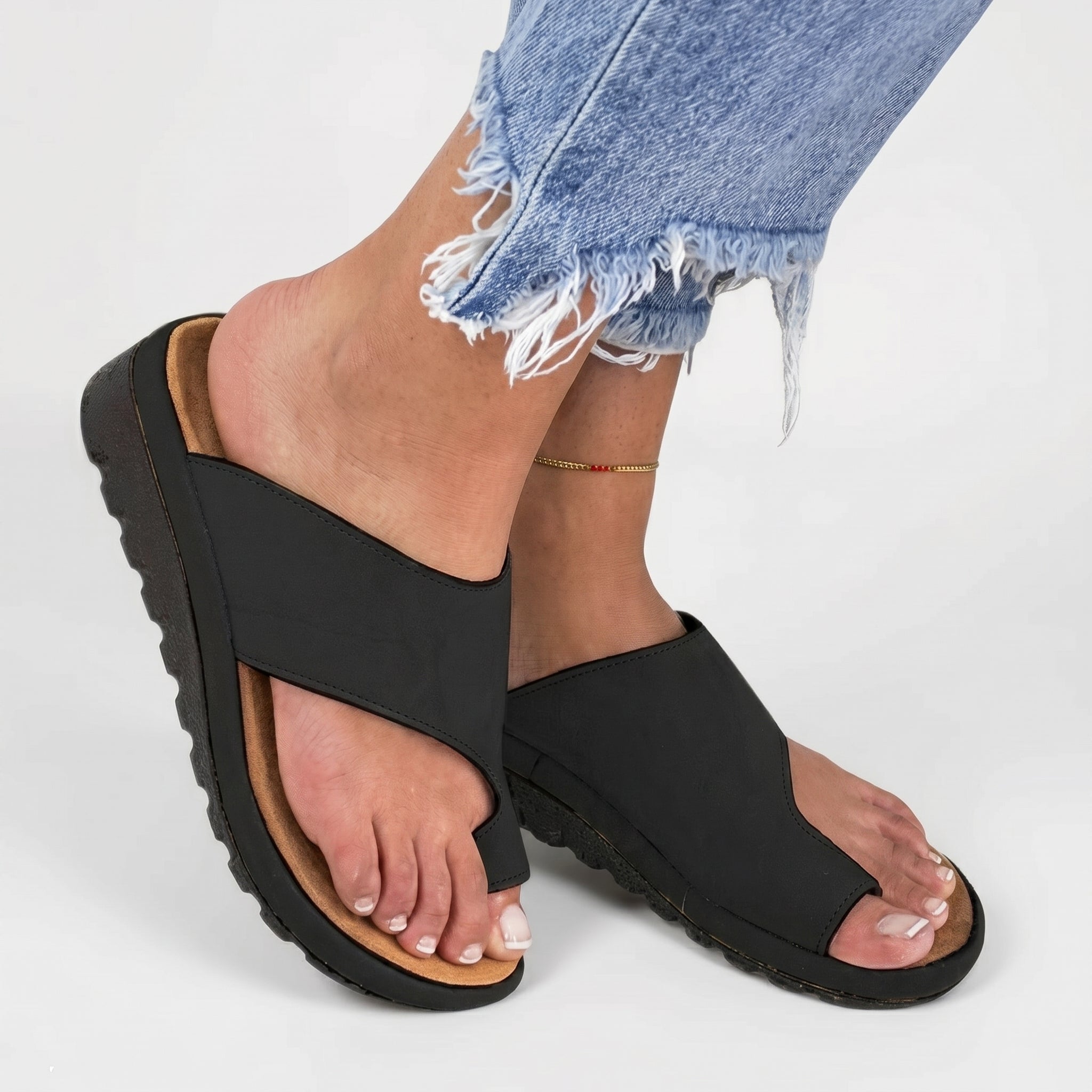 Alice - Women's Orthopaedic Toe-Post Wedge Sandals