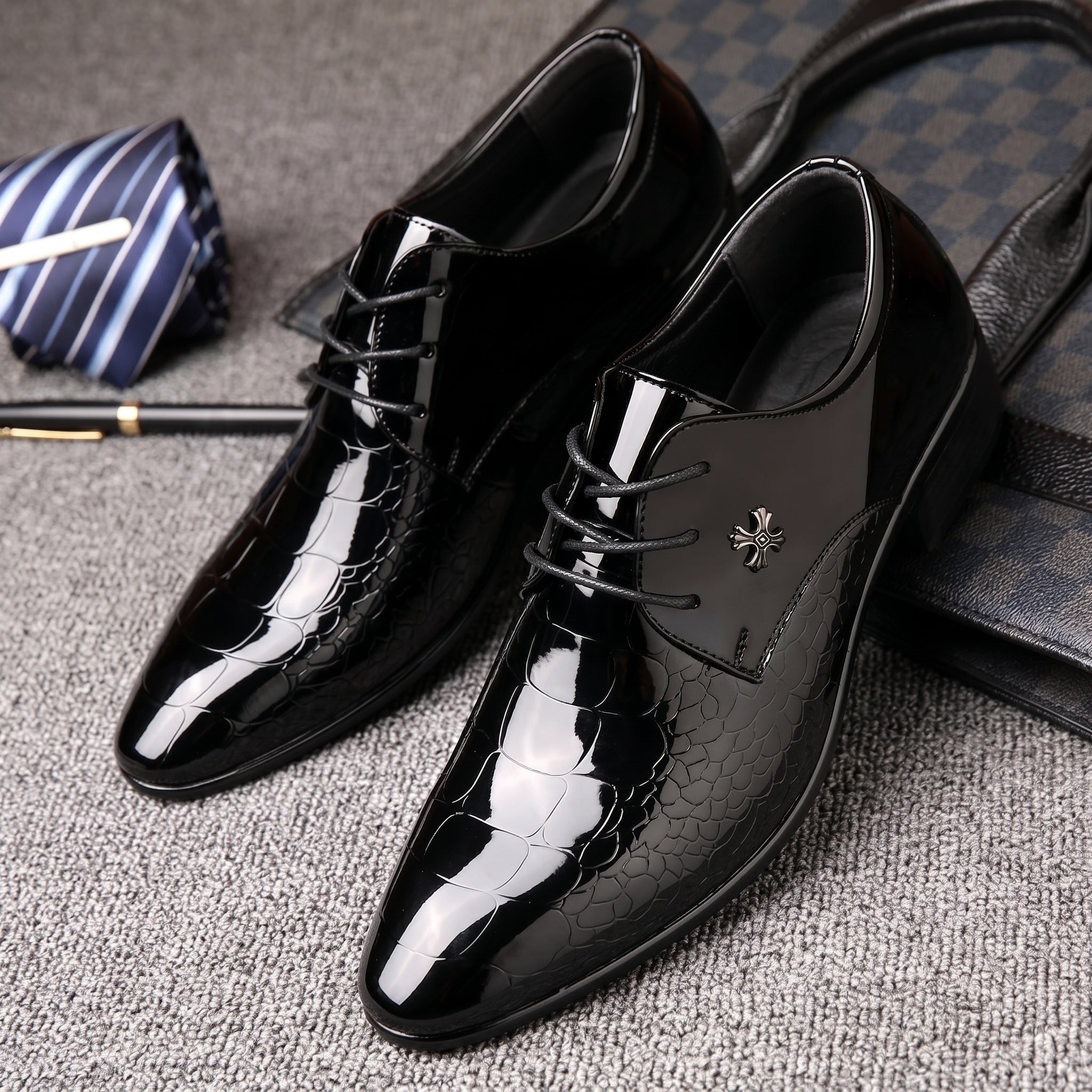 Harrison - Men's Formal Pointed Toe Derby Shoes