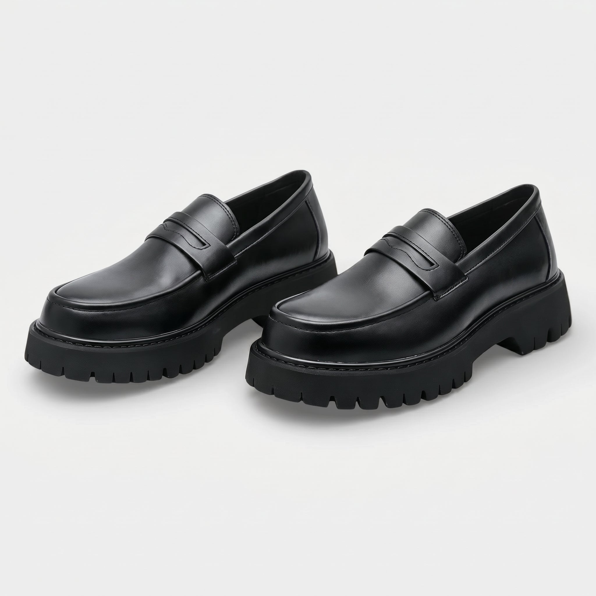 Richard - Men's Chunky Sole Penny Loafers