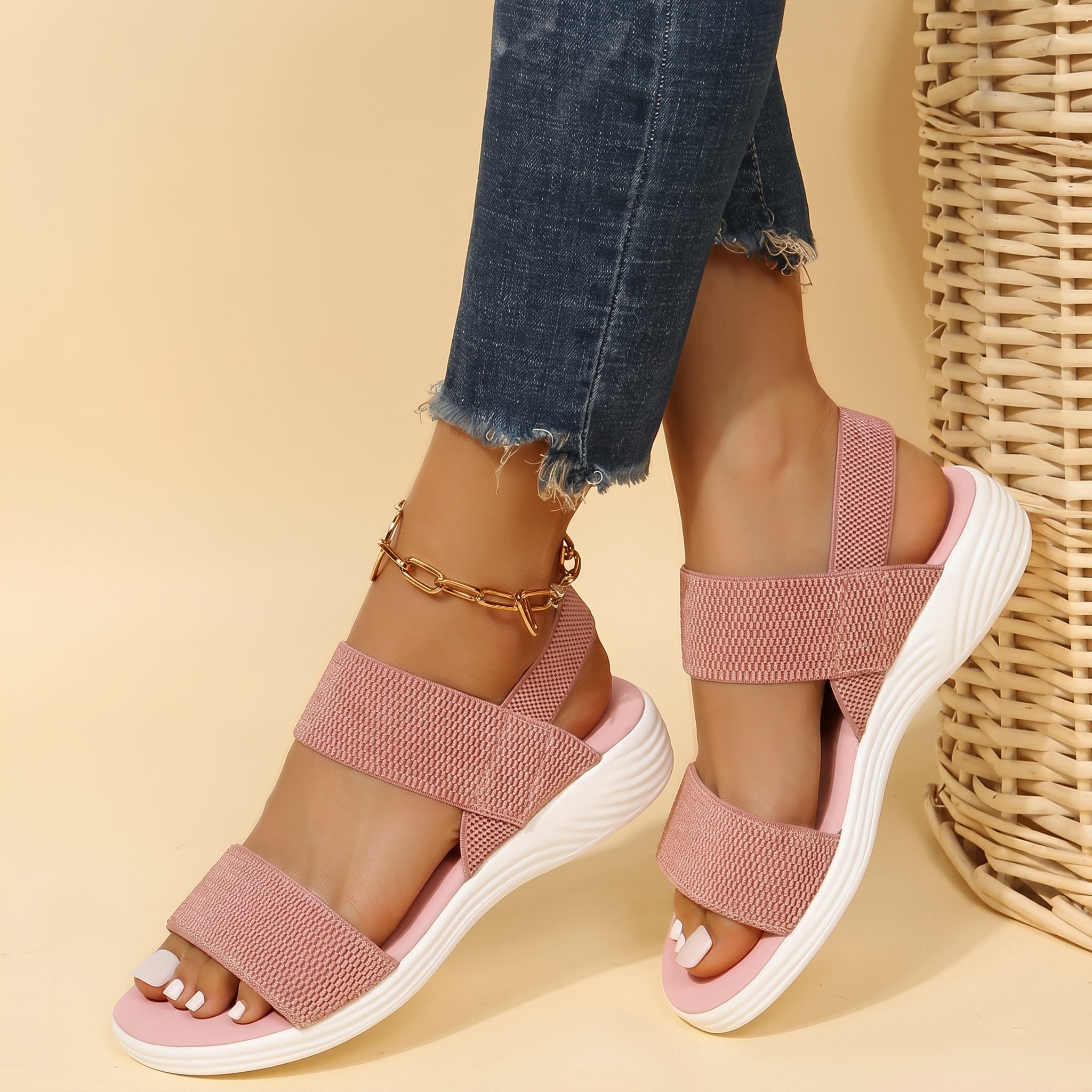 Amelie - Women's Orthopaedic Elastic Strap Sandals