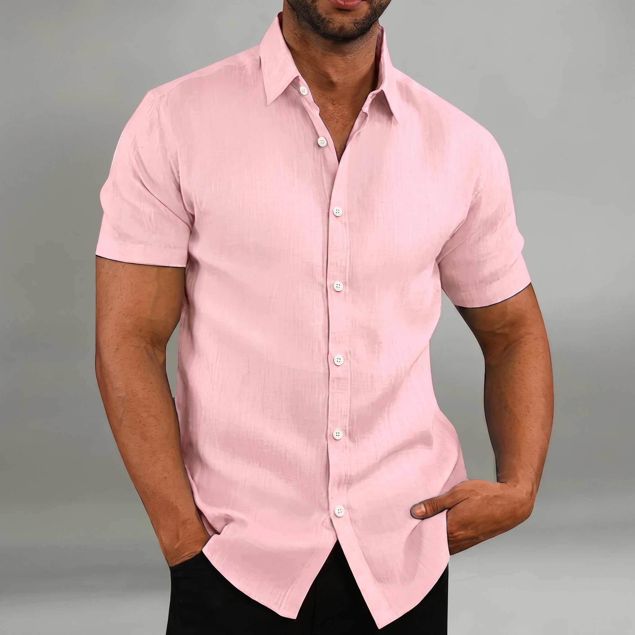 Arthur - Men's Summer Button-Down Collared Shirt