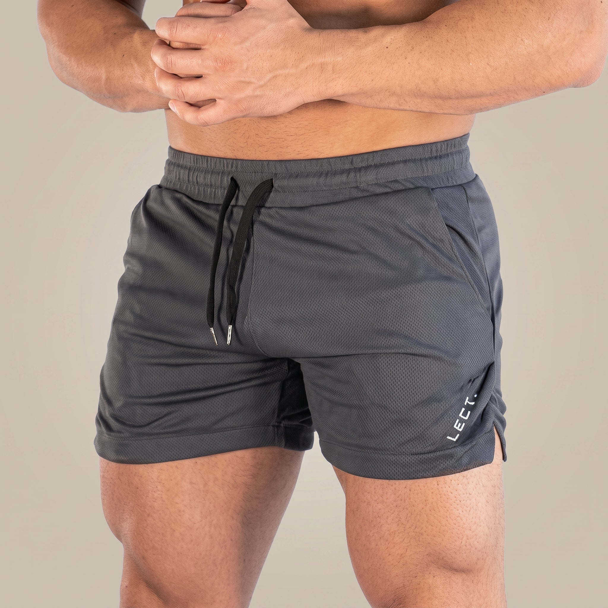 Charlie - Men's Relaxed Fit Drawstring Waist Gym Shorts