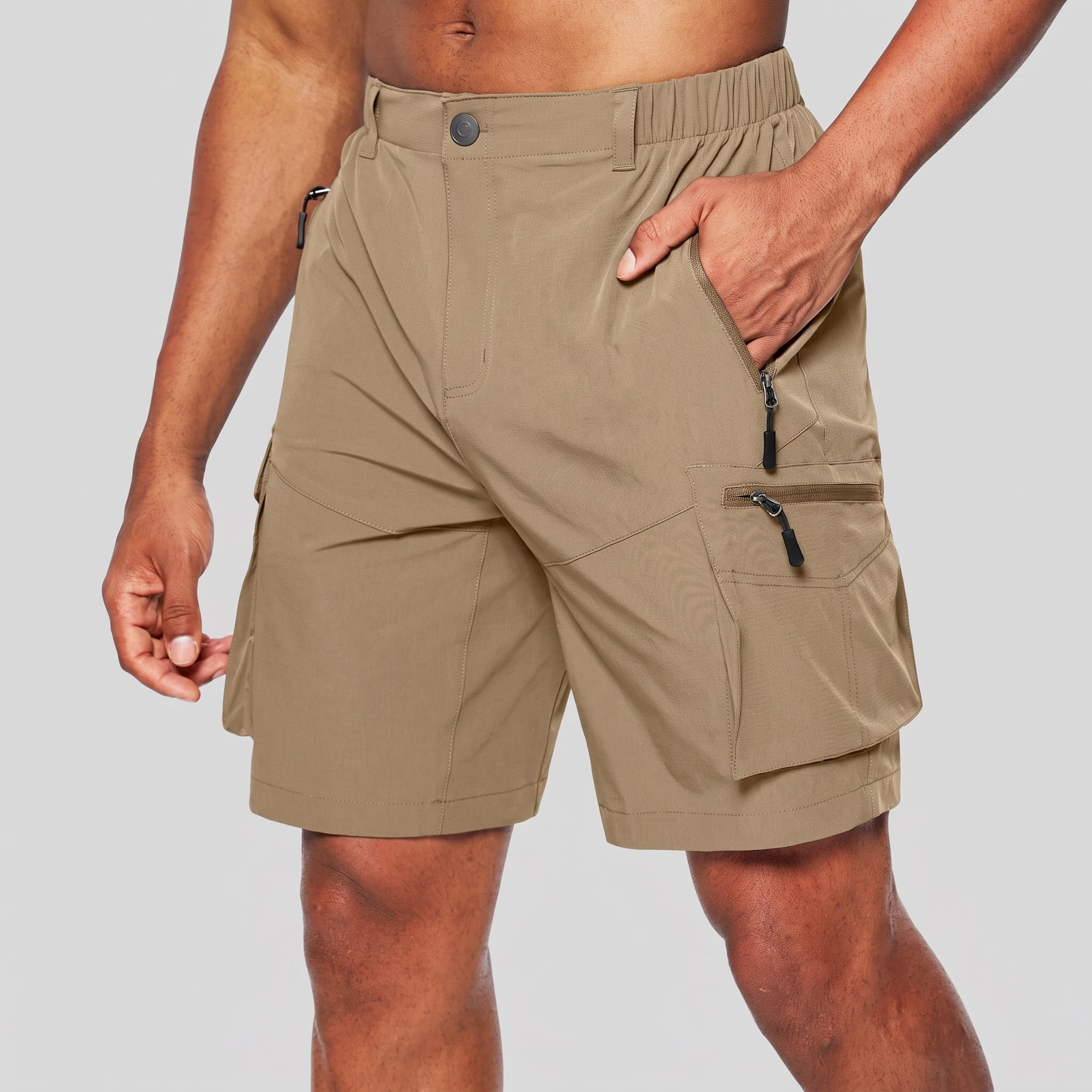 Charlie - Men's Summer Elastic Waist Cargo Shorts