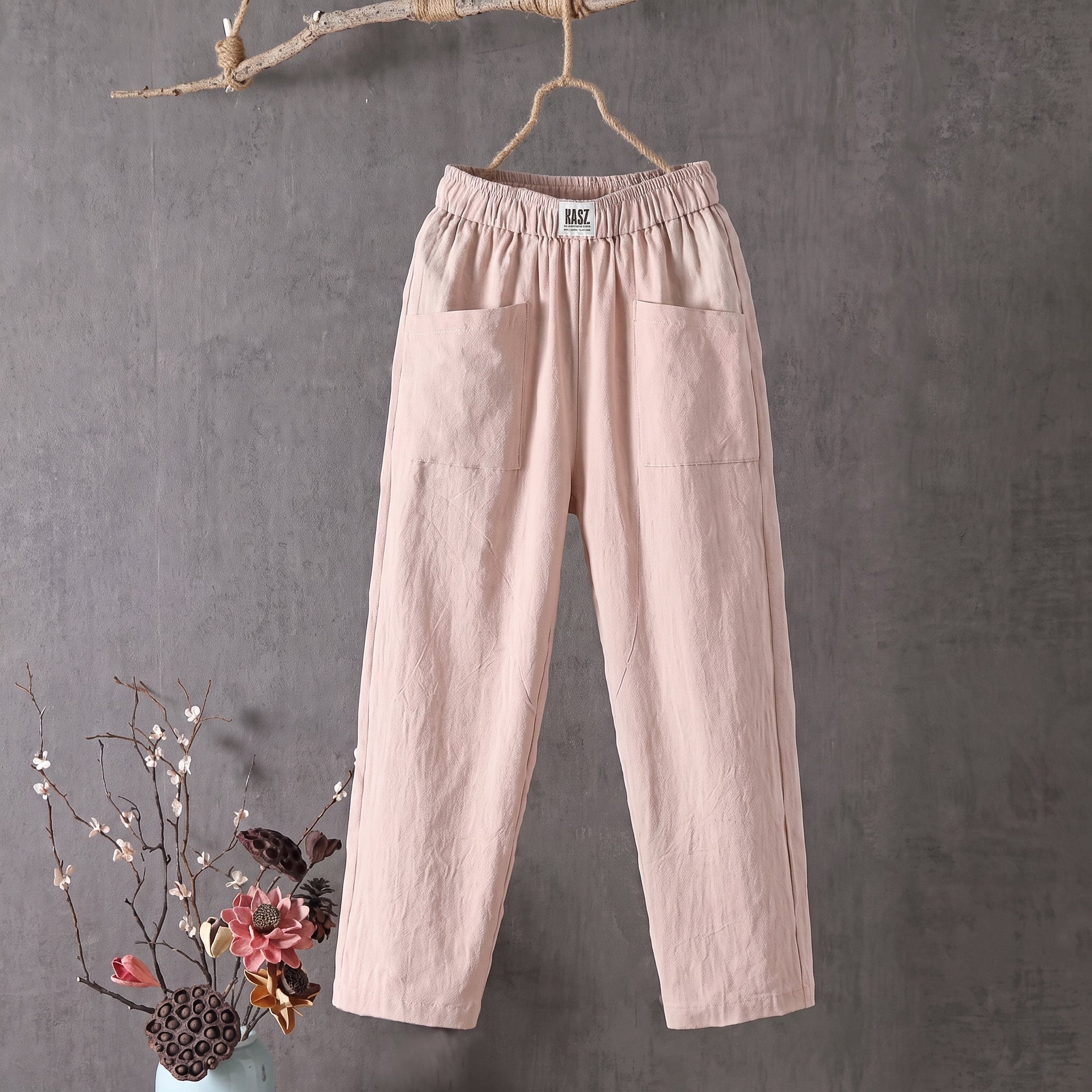 Beatrice - Women's Summer Relaxed Patch Pocket Trousers