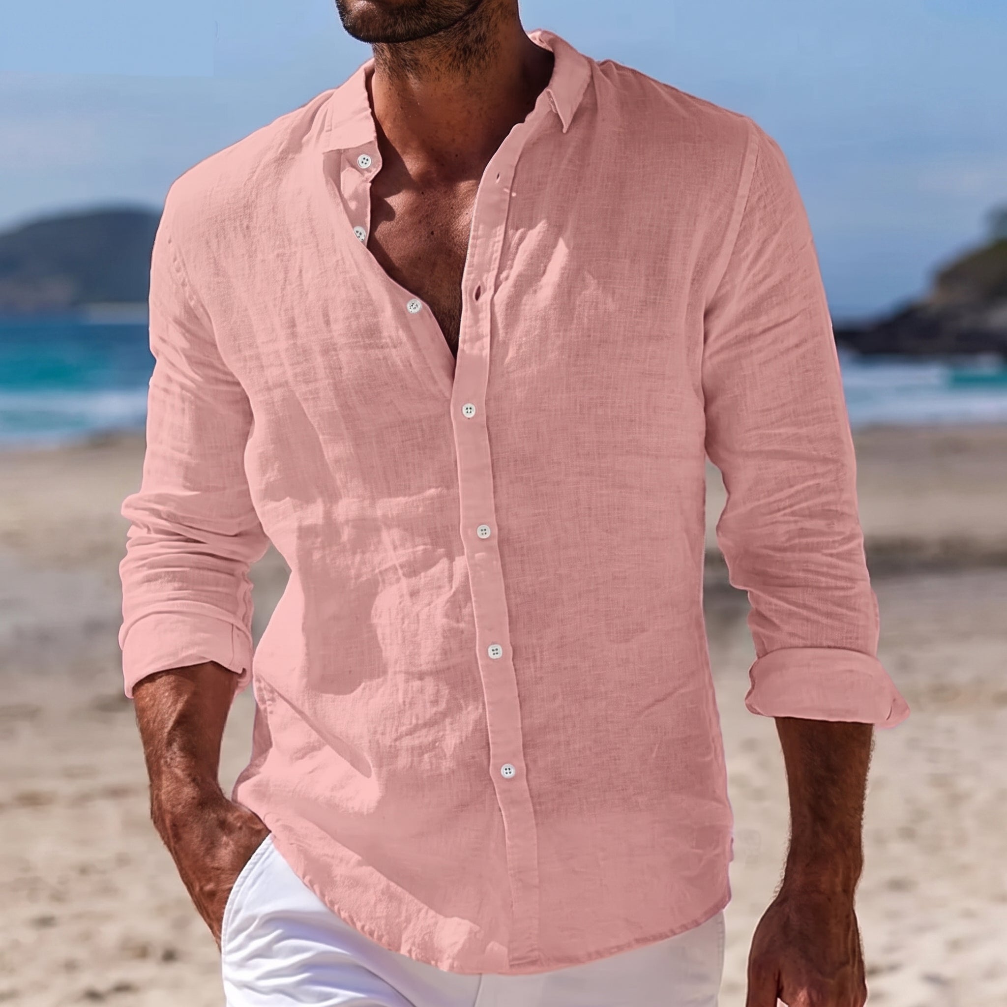 Felix - Men's Summer Relaxed Fit Button-Down Shirt