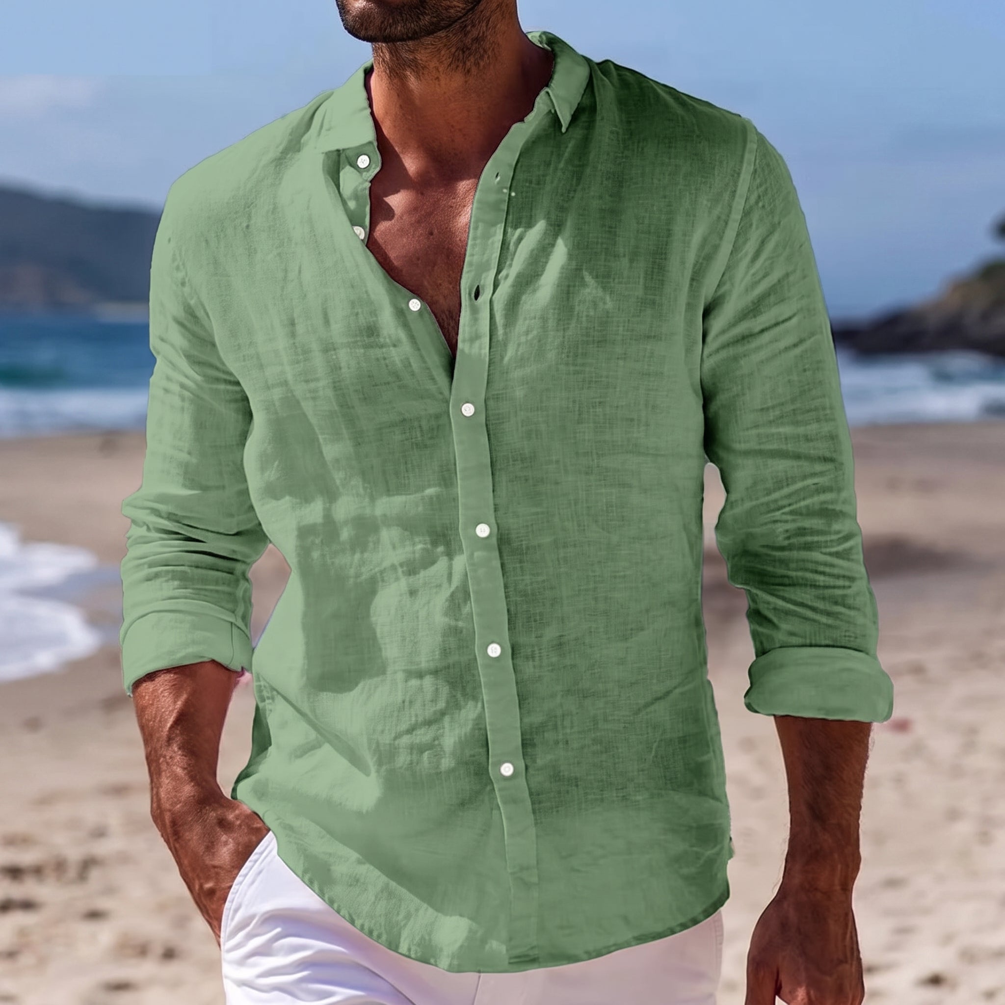Felix - Men's Summer Relaxed Fit Button-Down Shirt